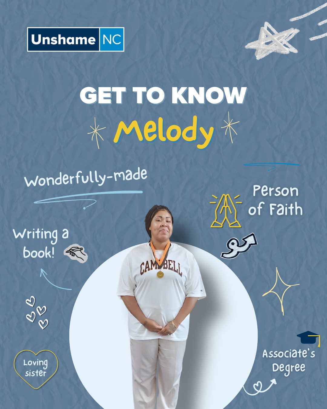 Melody’s faith in God has been at the heart of her recovery journey 🙏. She feels grateful for the blessings she’s received and is proud of how far she’s come. Now, Melody is writing her autobiography to share her story and inspire others who are dealing with their own substance use disorders.