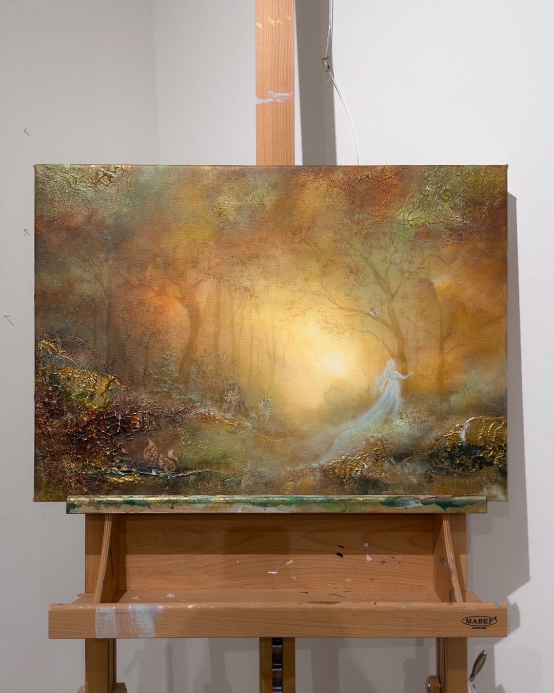 Does the presence of a spirit need to be visible? That’s something I’ve been thinking about a lot recently 🤔
Do you prefer when beings like forest spirits or fae appear clearly in the painting? Or when their presence is only felt in the atmosphere of the painting? 🤔
In folklore the lynx is said to see what others cannot, which is why in this painting only the lynx notices the presence of the forest goddess 🧝🏼♀️🐯
“Lynx and the Forest Goddess”
50 × 70 cm, acrylic on canvas
🌿 The original painting and fine art prints are now available.
#slowlifestyle #semiabstractart #mythology #landscapeartist #fantasybooks #folklore