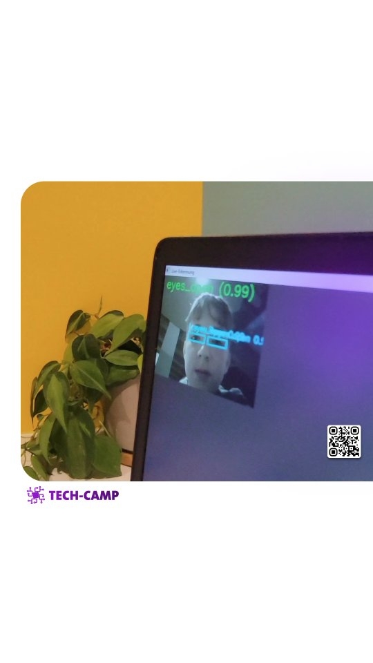 Live-Test im Workshop 🤖
Ein Jugendlicher testet gerade unser KI-Modul zur Augenerkennung. Das Modul wurde mit einem selbst erstellten Datensatz trainiert. Das System simuliert einen Fahrassistenten. Sind die Augen länger als 2 Sekunden geschlossen, geht der Alarm los und eine rote LED leuchtet 🔴 📢
Die KI bleibt nicht nur am Bildschirm. Sie steuert echte Hardware. Genau so verbinden wir im Workshop Software, Elektronik & Programmierung und machen MINT praxisnah erlebbar.
Neben Technik wachsen auch wichtige Softskills. Teamwork, Konzentration, sauberes Arbeiten, Problemlösen und Präsentieren mit Einblicke in KI-Berufe.
#MINT #KünstlicheIntelligenz #Berufsorientierung #Jugendprojekt #TechCampAcademy