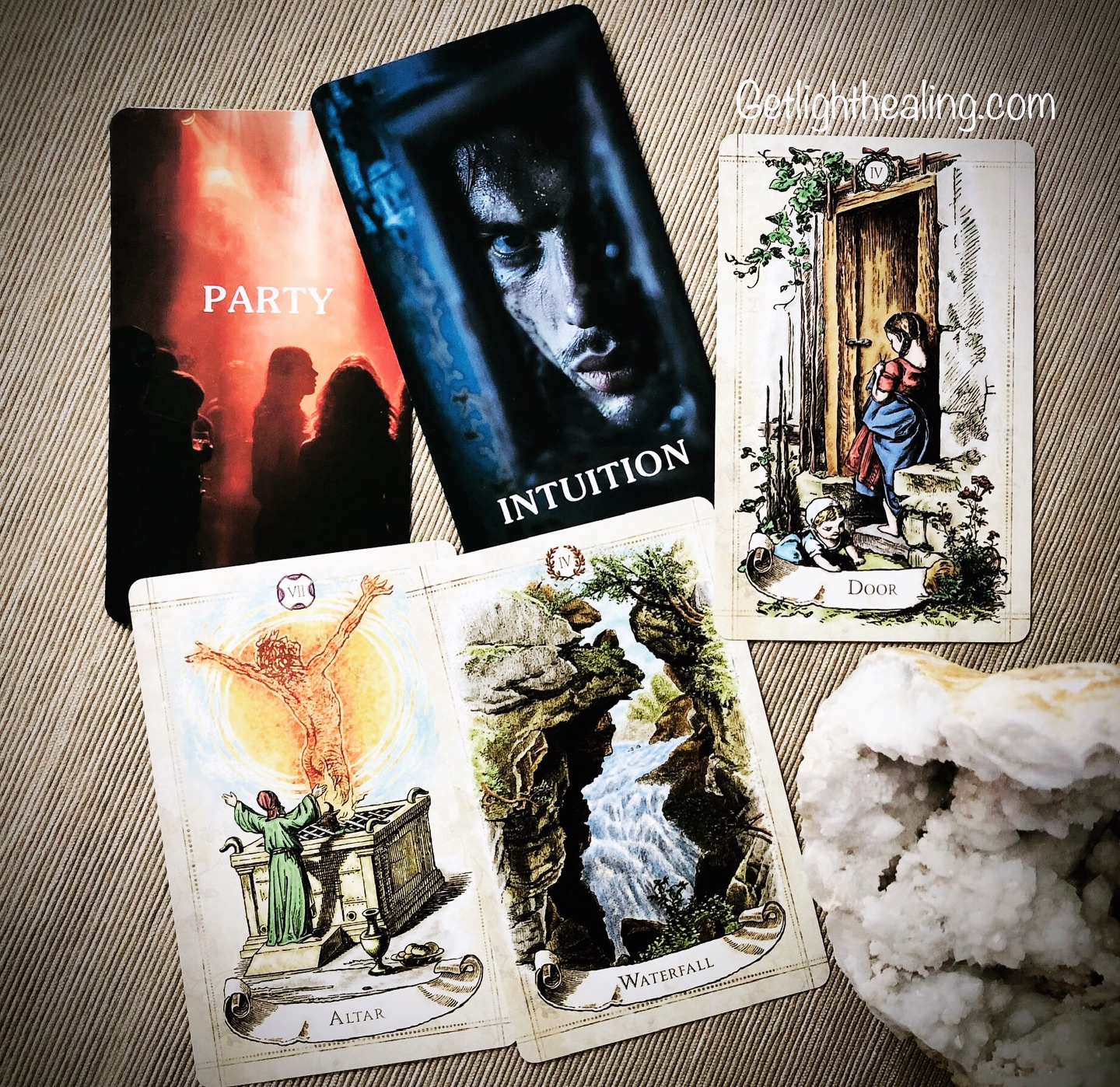 Guidance for the week of March 29th 2026: Collective Knowing
The Altar card speaks to Cause & Effect—the consequence or result of actions taken. Some call this karma, & it has been holding us back collectively. There’s a need for critical evaluation of who & what we’ve been worshiping. What have we been paying homage to? Where have we been dedicating our energies, & has the cost proven too high? Consider ritualistic obedience to something ancient, demanding, & vampiric—or something more modern, digital, & algorithmic. Each demands a sacrifice. Both compete for human attention as a valuable resource, treating it like a commodity that can be captured & monetized in some form. Some aspects of this structure are visibly falling away, changing quickly right before our eyes. We question what “liquidity” fills in its place. This change was expected, even if you were unaware of its movement or unsure how to channel its flow to cut new paths. What’s missing is fluidity & willingness to embrace freedom. Many do not seem to want to change this paradigm, but resistance will only bring more pain than necessary. There’s potential to harvest energy from this waterfall. Why not maximize the efficiency of this energy collection for our own benefit? Gather your energy to join with others—gain momentum to overcome & ride through this process with greater ease, stepping into a new space, a new paradigm. The importance lies in enacting this strong desire for change—to exit the system. This entrance into a new life requires both an internal & external conscious shift. Some will not step through. Door represents crossing a threshold, an expansion of limits & boundaries, gaining new access. We focus on letting something new in & allowing something stale to take their leave. I’m not going to pretend to know what this “something new” is exactly. While there may be new vistas, invigorating possibilities, & expanded horizons, “there are dangers outside your front door” as well. This paradigm has lasted for centuries—I can’t imagine a time in recorded history when it wasn’t so. Is this a freefall into something new? An invitation? I guess we’ll discover together.