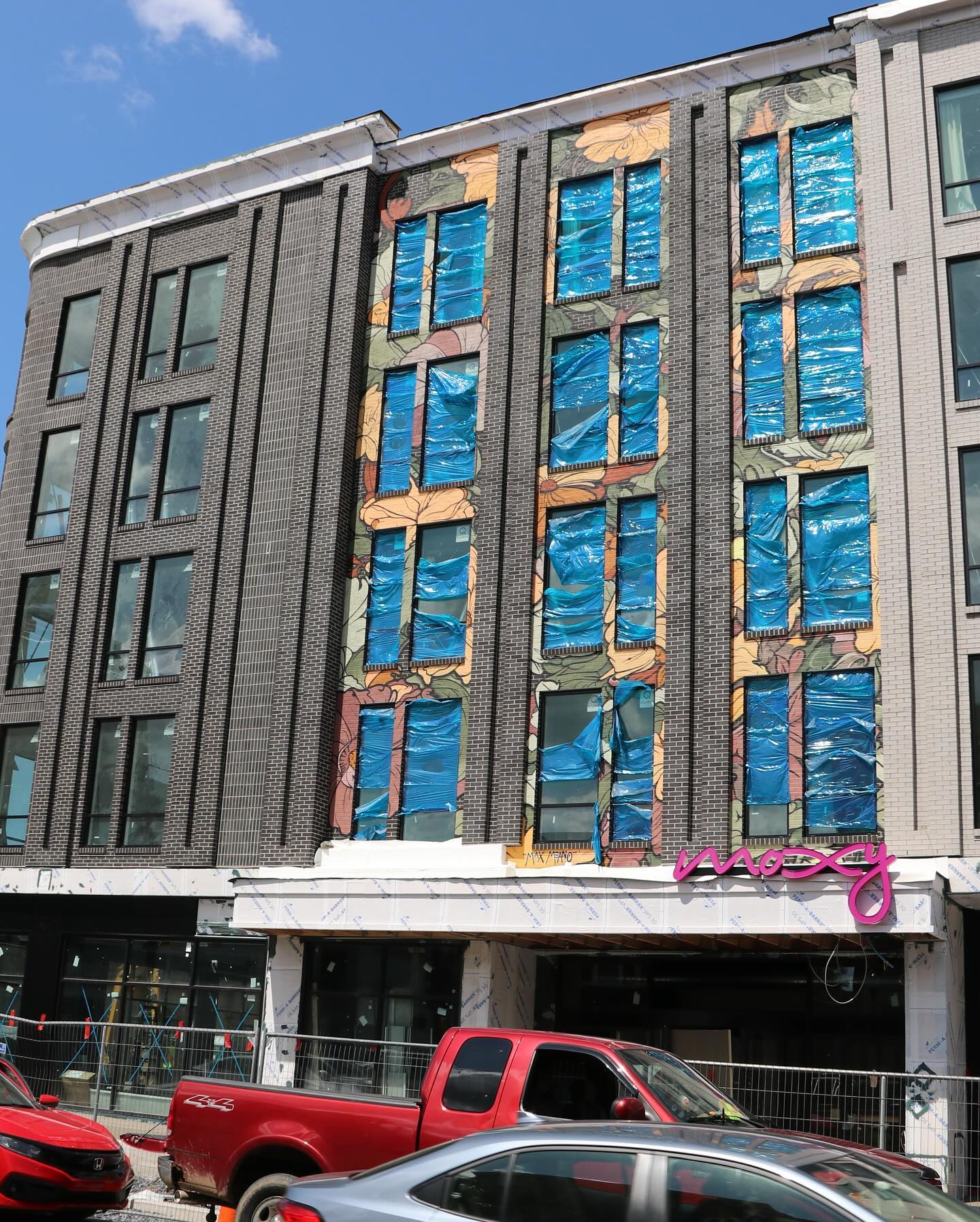 @maxmeano reached new heights with this mural on the front of the @moxyhotels in Downtown Allentown 🤩 We can’t wait until it opens late fall! 🐅