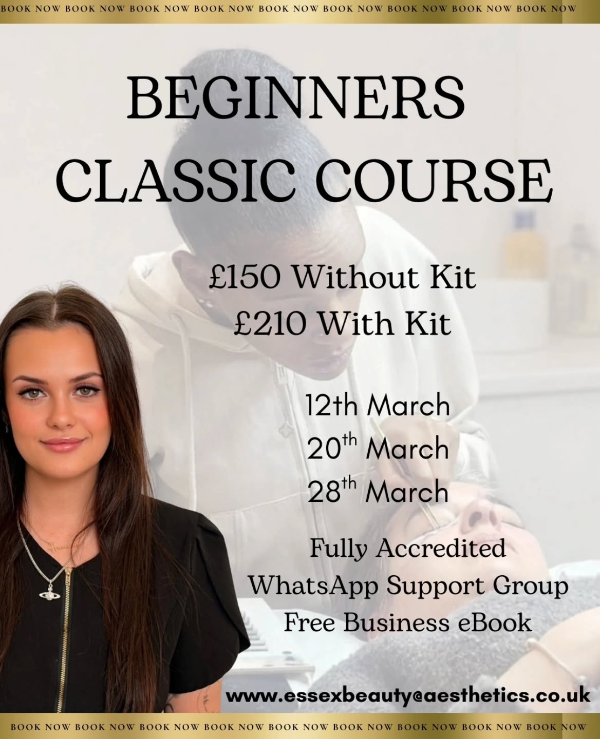 Ready to start your journey in the lash industry?
Our Beginners Classic Lash Course is perfect for complete beginners looking to gain a fully accredited qualification and start offering one of the most in-demand treatments in the beauty industry.
During this course you will learn:
• Client consultations
• Contraindications and patch testing
• Lash anatomy and growth cycles
• Correct isolation and application techniques
• Glue control and retention
• Lash styling and mapping
• Infills and removals
• Health & safety and hygiene
• Troubleshooting and tips for perfect retention
• How to price and market your new lash business
You will also receive:
Fully accredited certification
WhatsApp student support group
Free business start-up eBook
Ongoing support after your course
Course dates available in March.
£150 without kit
£210 with professional starter kit
Limited spaces available.
Book now
www.essexbeautyandaesthetics.co.uk
#lashtraining #lashextensionscourse #beautytraininguk #classiclashtraining #essexbeautyacademy #lashartisttraining #beautycoursesessex #basildonlashtech #basildonlashes #essexlashes ##essexlashtech#lashesinbasildon