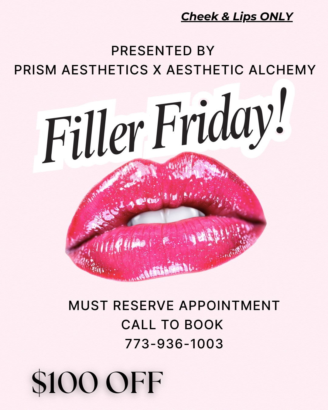 It’s Filler Friday 💉✨
Join us for an exclusive beauty experience presented by Prism Aesthetics x Aesthetic Alchemy. Whether you’re looking for subtle volume, a refreshed glow, or the perfect pout — this is your sign to treat yourself.
Limited appointments available. Your glow-up starts here. 💋
#FillerFriday #LipFiller #DermalFiller #AestheticMedicine #MedSpaSpecial #BeautyEnhancement #AtlantaMedSpa #AestheticAlchemist #PrismAesthetics #GlowUpSeason #SelfCareFriday #PoutPerfect #LuxuryAesthetics #BeautyConfidence #Injectables #MedSpaLife ✨