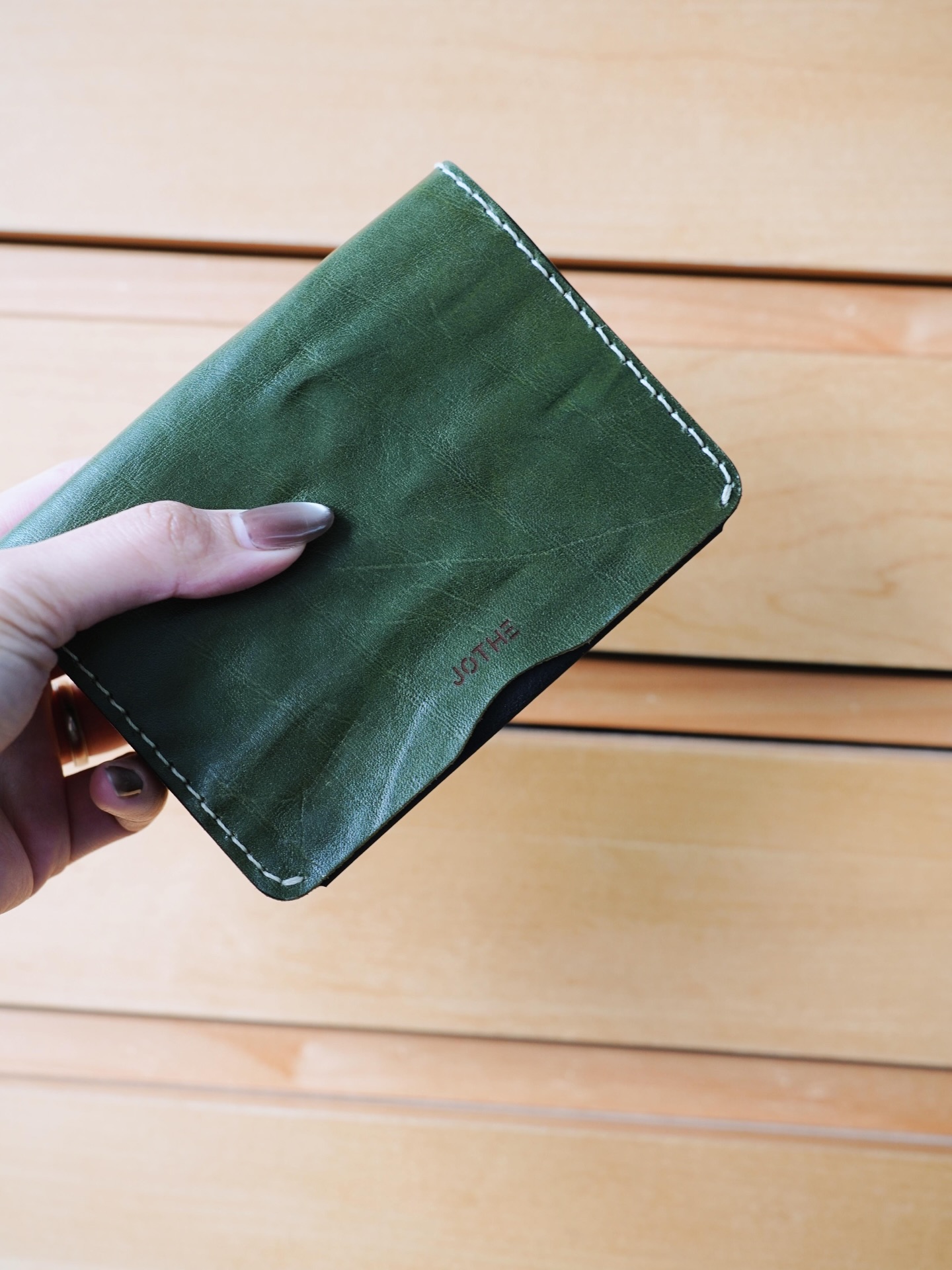 . Italian leather passport holder, time to fly .
#passport #handmade #italianleather #customize #greenleather