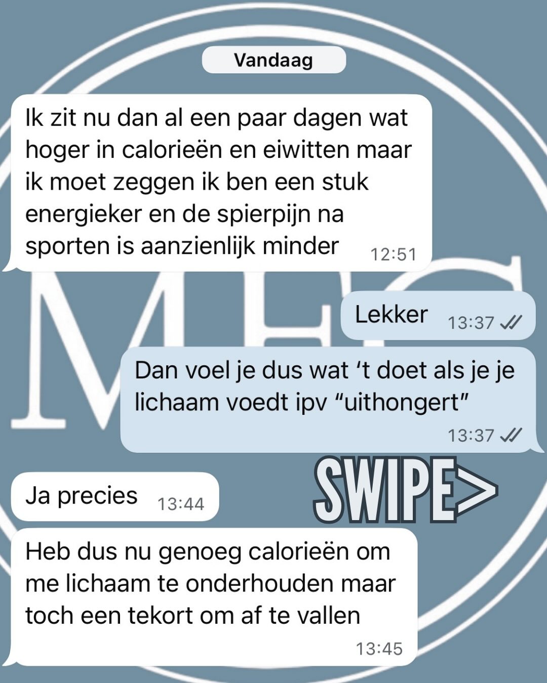 Door het lichaam voldoende te voeden, herstellen spieren beter en voelen trainingen vaak een stuk beter.🙏
En ja — je kunt nog steeds rustig afvallen.😉
Niet door jezelf uit te hongeren,
maar door je lichaam goed te blijven voeden. 🔋
#voeding #gewichtsverlies #trainen #spieropbouw #eten