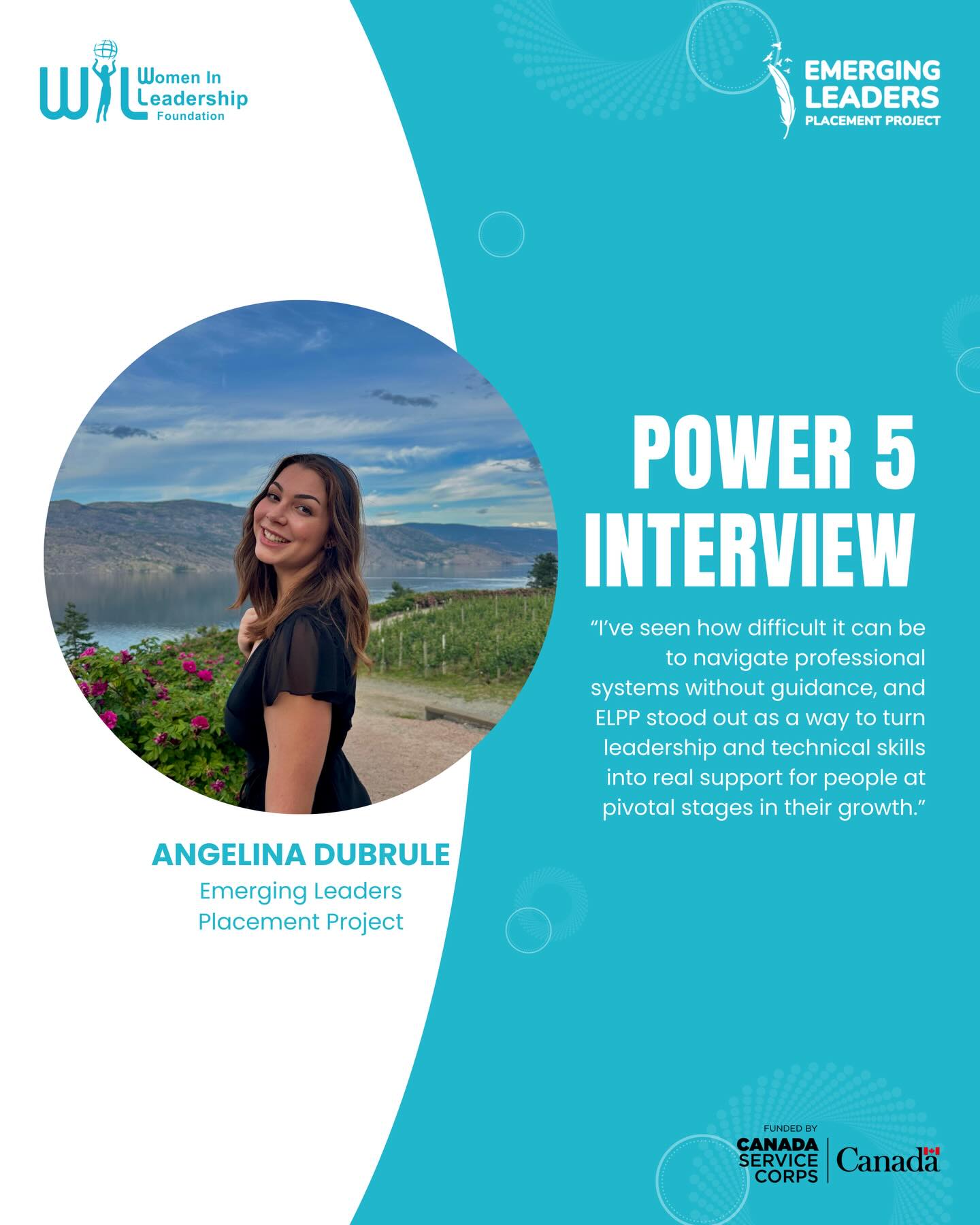 Meet Angelina Dubrule, one of our dedicated Emerging Leaders volunteers! ✨
Angelina shared a reflection that shaped her journey with the program: “I’ve seen how difficult it can be to navigate professional systems without guidance, and ELPP stood out as a way to turn leadership and technical skills into real support for people at pivotal stages in their growth.” For Angelina, volunteering is about creating meaningful connections and helping others feel supported as they build confidence and step into their potential.
📧 Reach out to us at leaders.wil@gmail.com to get involved
🔗 Read Angelina’s full interview through our link in bio under “Blog”
Proudly funded by Canada Service Corps
#EmergingLeaders #YouthLeadership #CanadaServiceCorps #LeadersToday #YouthInCanada