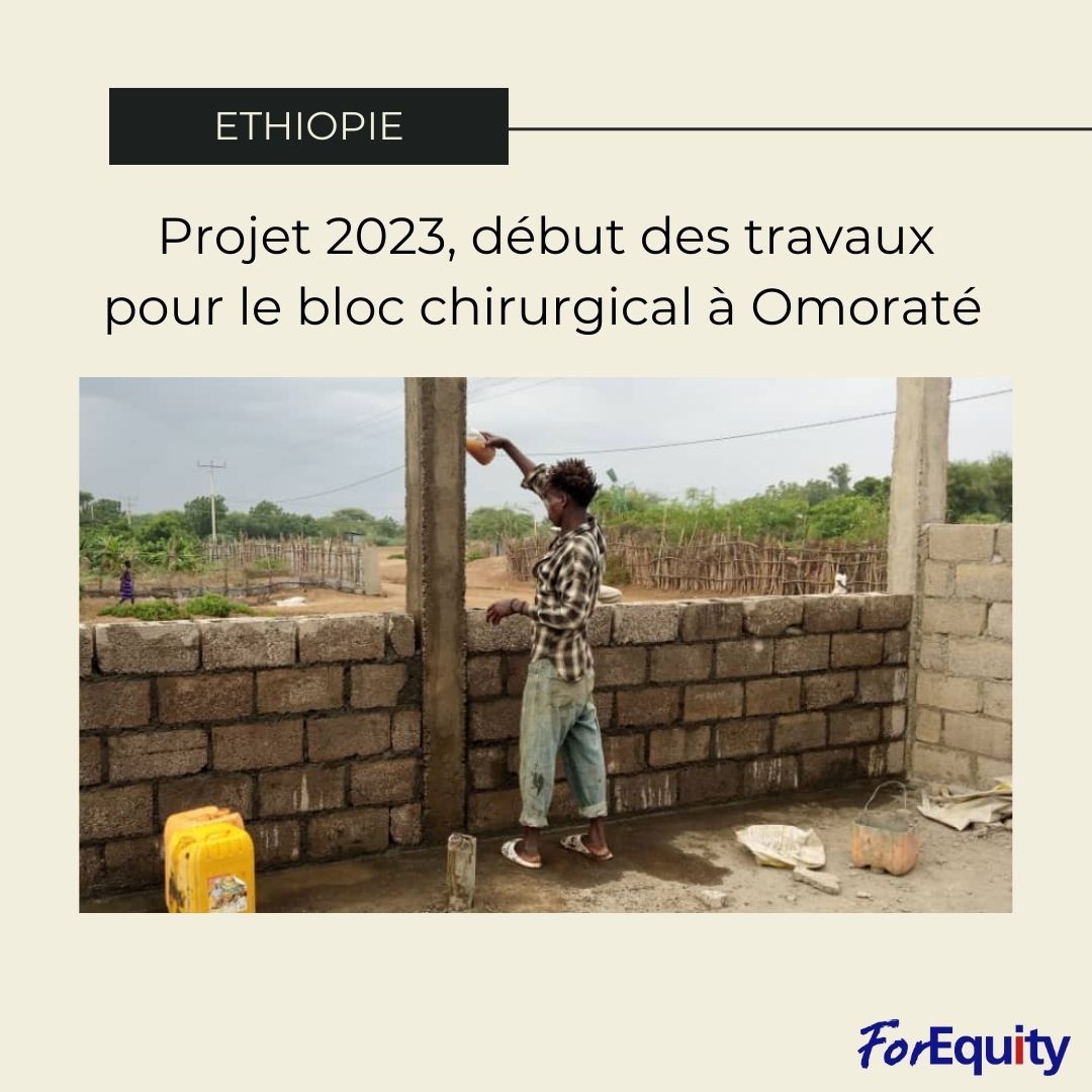 La construction du bloc chirurgical à Omoraté a commencé 🎉