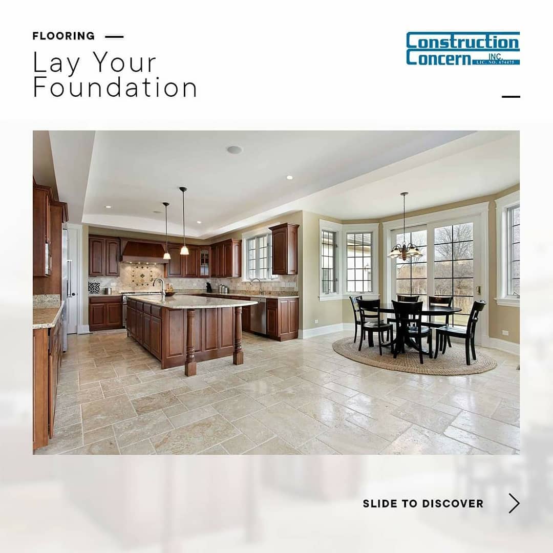 Choosing flooring is far more complicated than just finding the best looking product. Several other factors - moisture, durability, costs, etc. - should greatly influence your decision. Swipe left to learn more about natural stone flooring!
.
.
.
#constructionconcern #construction #home #homeimprovement #energy #airconditioning #heating #HAC #energyefficiency #energyefficient #windows #door #siding #roofingl #homedepot #sears #lowes #paint #solarpanels #roomaddition #socal #lacounty #kerncounty #conejocounty #orangecounty #sanfernandovalley #santaclaritavalley #sanbernardinocounty #venturacounty