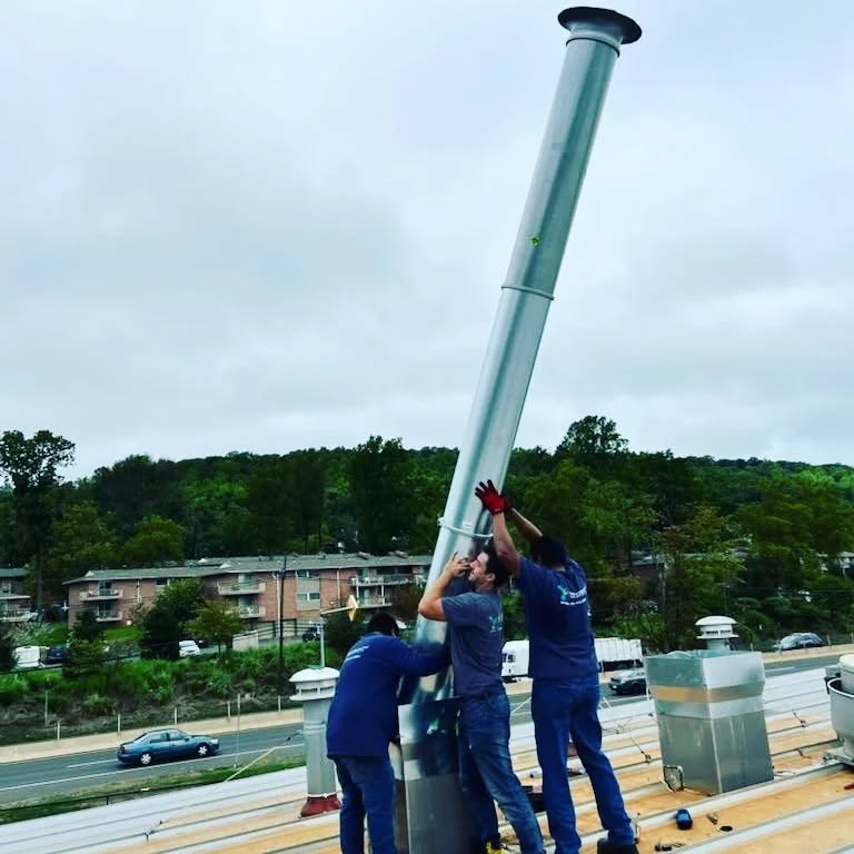 Bald eagles scream through the sky as TCM brings new ventilation systems online.