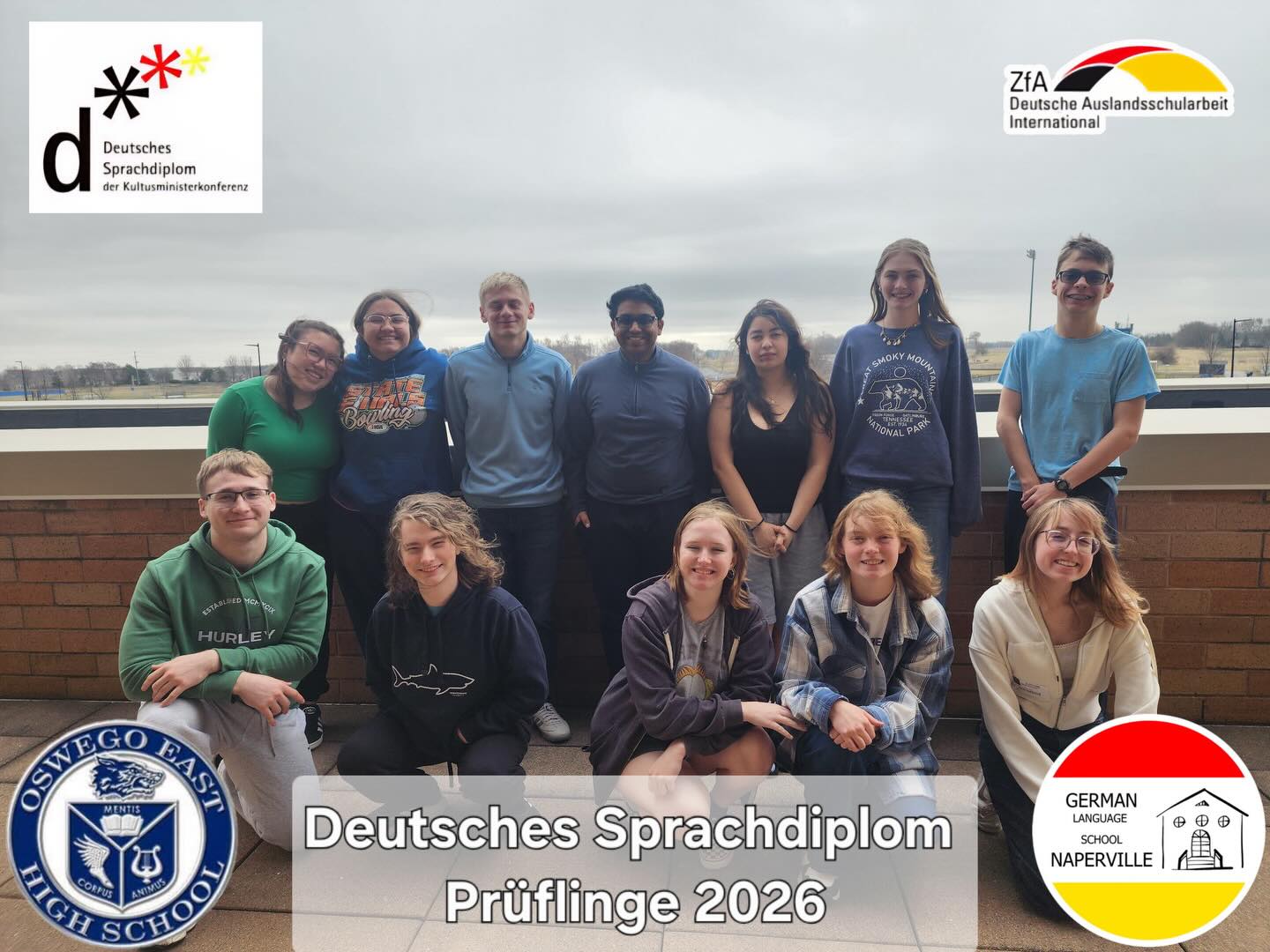 Wir drücken die Daumen!
Today students took the Deutsches Sprachdiplom I (DSD I) exam, issued by the ZfA – Central Agency for German Schools Abroad. This internationally recognized certificate confirms German language proficiency at the A2/B1 level and can open doors to future studies in Germany.
We are incredibly proud of these students as they demonstrate their reading, listening, writing, and speaking skills in German today.
Viel Erfolg für eure Zukunft! 🇩🇪