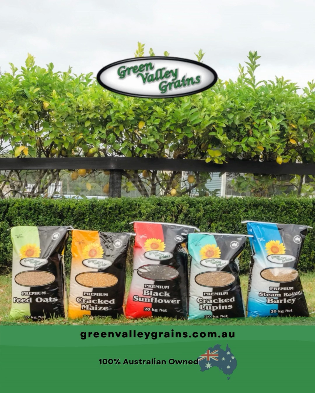 If you prefer to mix up your own blends from scratch OR you want to supplementary feed your tribe or horses - our premium, fresh, clean & Aussie grown straight grains & seeds are avaiable from your favourite Stockfeed & Produce store.