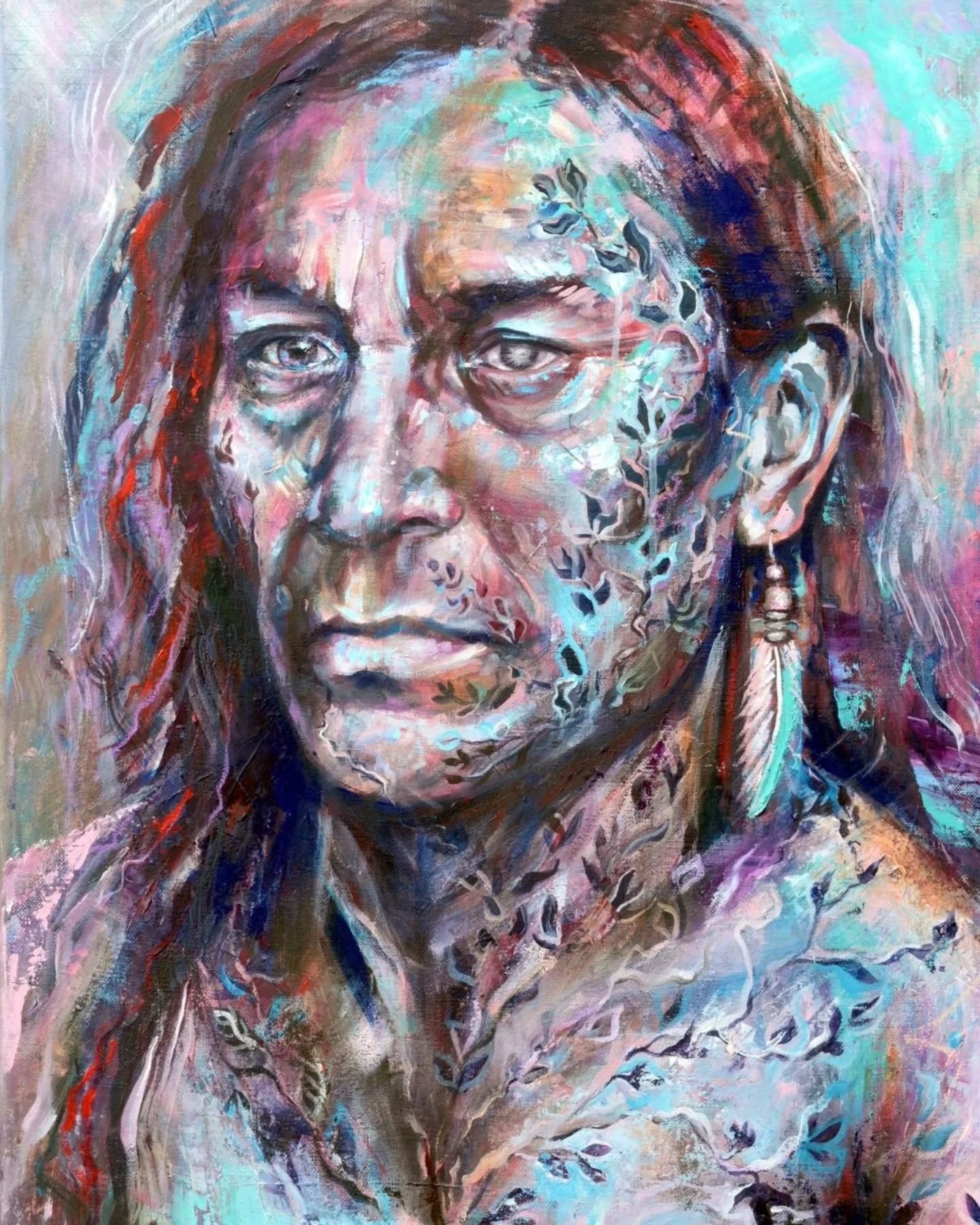 ROOTED SOUL - Racine. Ancrage. Ouverture.
Cette force silencieuse qui nous traverse, insuffler par les force invisibles.
J’aime les peintures qui portent plusieurs émotions à la fois :
la douceur et la tension, la fragilité et la résistance, l’ombre et la lumière.
Celle-ci en fait partie.
L’œuvre originale est vendue, mais des tirages en édition limitée sont disponibles sur toile et papier fine art.
Pour toute information, vous pouvez me contacter en privé.
@belluleart
#editionlimitee #portraitpainting #peinturecontemporaine #nativamericanportrait