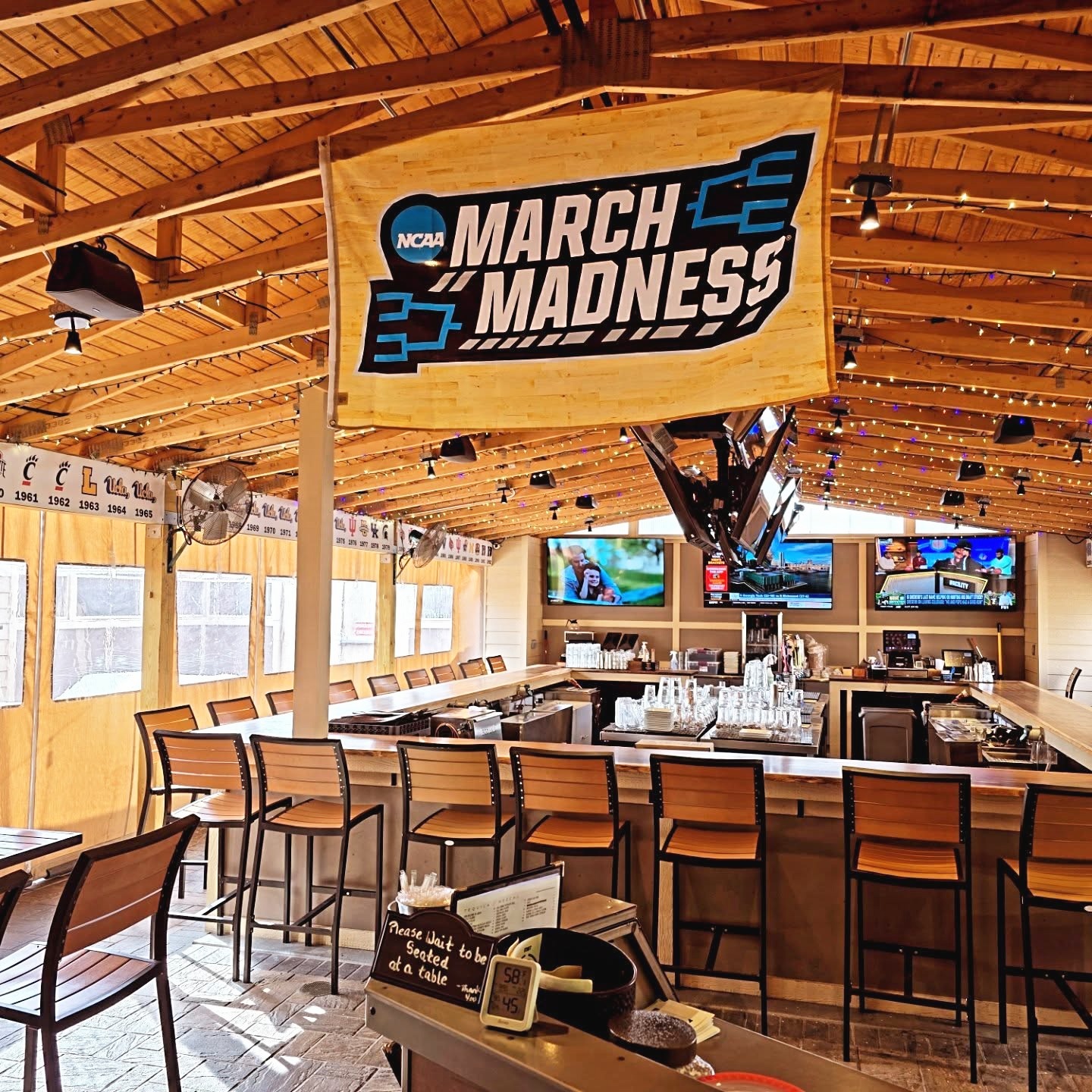 Join us Next Week on March 19th for the 1st Round of March Madness and Drink Specials!!
Plenty of Big Screens so you won't miss any of the action!
#marchmadness