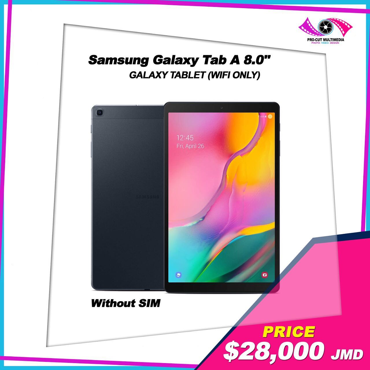 Samsung Galaxy Tab-A 32GB Smart Tablet. DM, Call or WhatsApp us to place your order. #procutmultimedia #samsungtablet #samsungtabs6lite