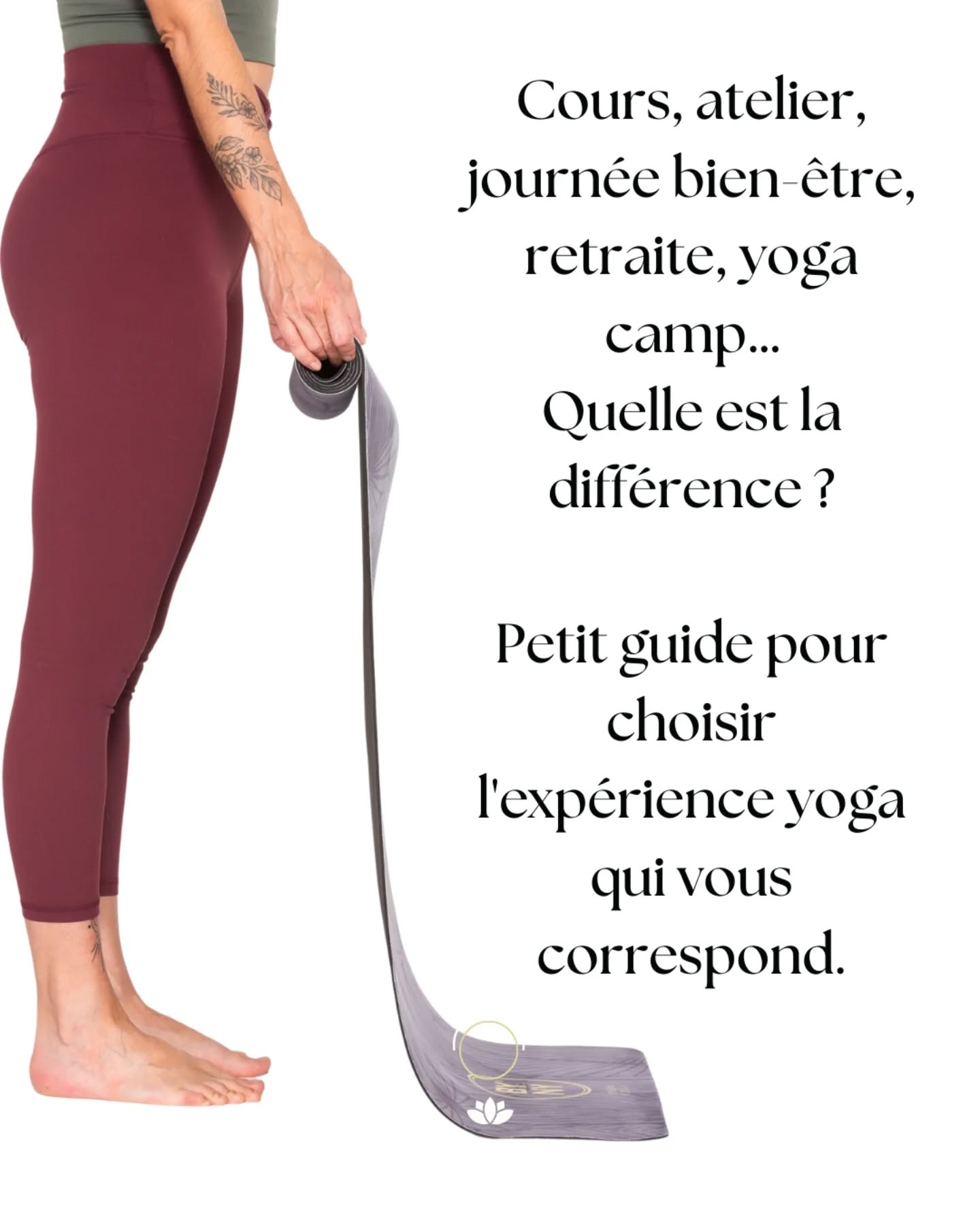 Les différentes propositions en yoga et bien-être
On me demande souvent :
quelle est la différence entre un cours de yoga, un atelier, une journée bien-être, une retraite ou un yoga camp ?
Ces formats ont tous leur place chez Mon Momenr Yoga, mais ils ne répondent pas au même besoin ni au même moment de vie.
🧘♀️ Le cours accompagne la pratique régulière.
🌿 L’atelier permet d’approfondir.
☀️ La journée bien-être offre une pause pour se ressourcer et découvrir des pratiques complémentaires.
🌸 La retraite crée une vraie bulle pour se régénérer.
🔥 Le yoga camp invite à une immersion plus intense et technique dans la pratique.
Chaque format est une porte différente pour se rencontrer soi-même à travers le yoga.
Et vous,
de quoi avez-vous le plus besoin en ce moment ?