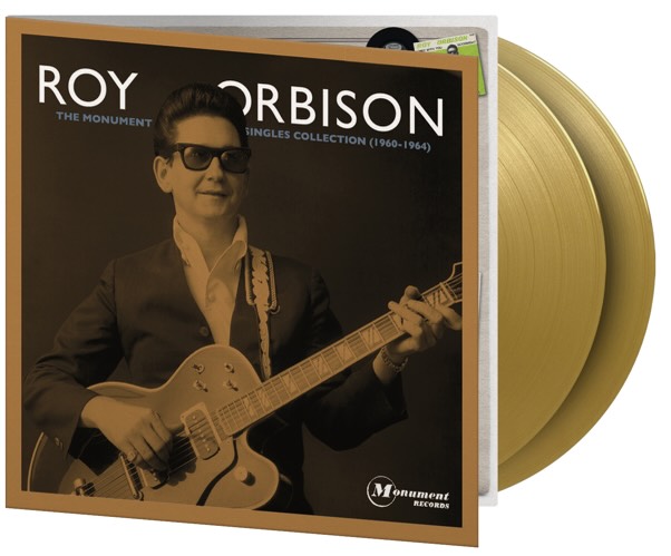 Now available on gold vinyl to celebrate what would have been his 90th birthday.
Roy Orbison – The Monument Singles is packaged in a gatefold sleeve with a printed bronze metallic layer. Features all his hit singles from 1960 to 1964.
@officialroyorbison #officialroyorbison