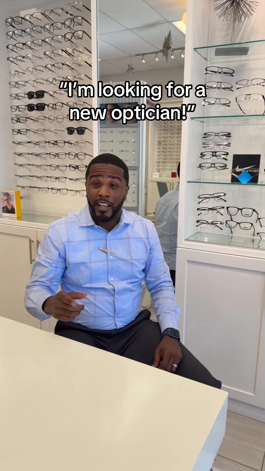 John is ready to assist!😊 #opticgallery #optician #myrtlebeach