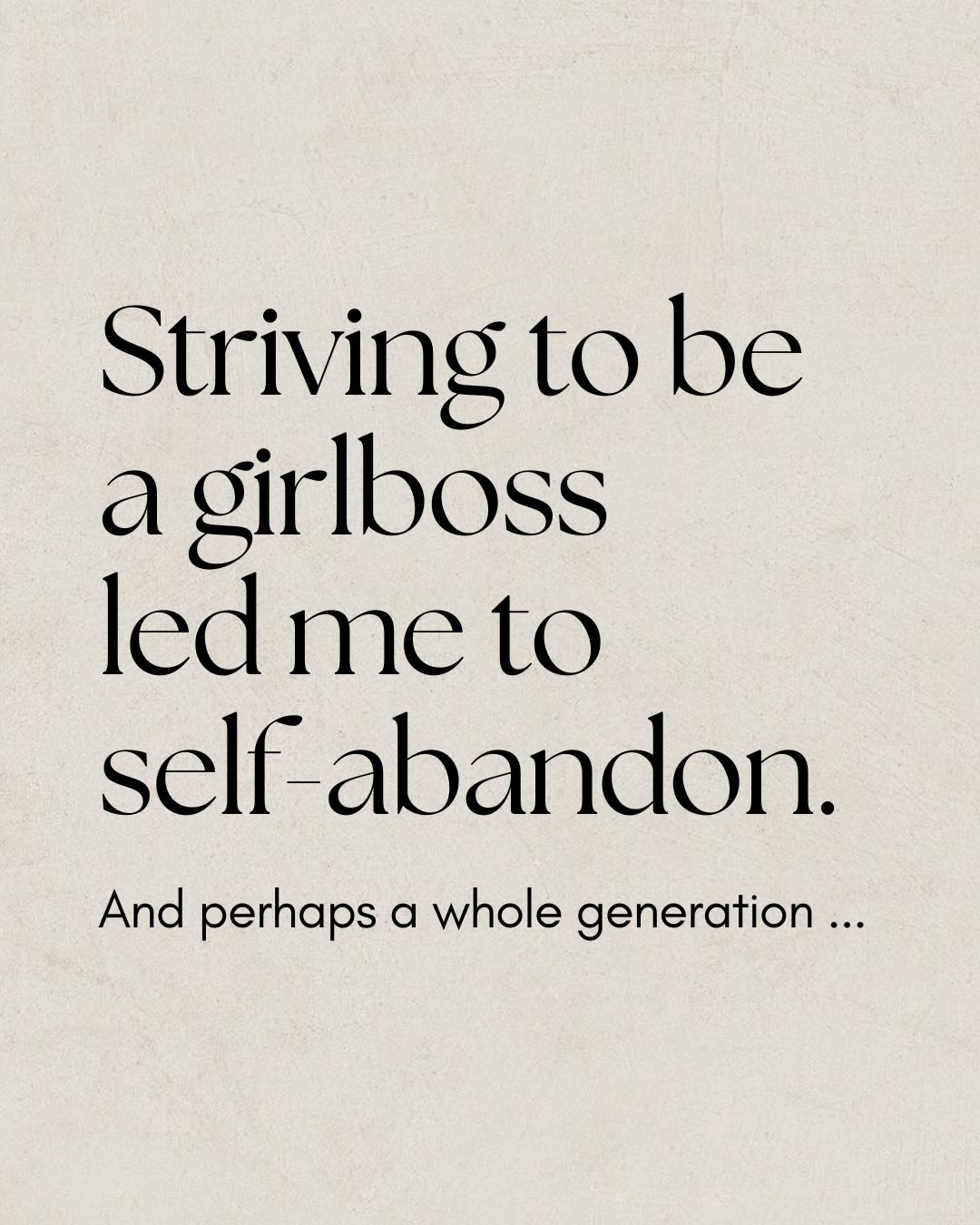 Striving to be a girlboss once felt empowering to me. Isn’t this who I “should be” if I want to run a business?
But over time, I started noticing the hidden cost:
Perfectionism, hyper-independence, and constantly performing - feeding a not “good enough” wound.
The “girlboss” era might now be criticised and even labelled toxic.
But for a generation of women who were encouraged to become one… where does that leave us?
I delve into this more deeply in my latest Substack article.
📝 Read the full piece, link in my bio
🤎 Let me know your thoughts in the comments
#Girlboss #HustleCulture #BurnOut #PeoplePleasing #SelfAbandonment