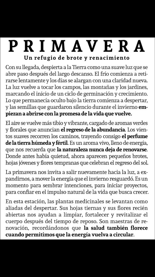 La primavera nos invita a salir nuevamente hacia la luz, a expandirnos, a mover la energía que el invierno resguardó. Es un momento para sembrar intenciones, para iniciar proyectos, para confiar en el impulso natural de la vida que busca crecer.
#añonuevonahua #primavera #herbolariamexicana #lasfriegas #latintureria