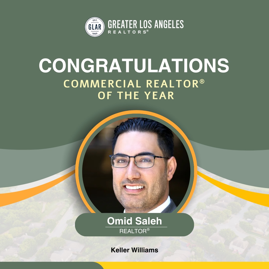 Credit where it’s due.🔥🔥🔥Huge congrats to Omid Saleh on being named the Commercial REALTOR® of the Year by GLAR. It’s a significant achievement in a competitive market, and we’re proud to have him on the KW Commercial team!🏆