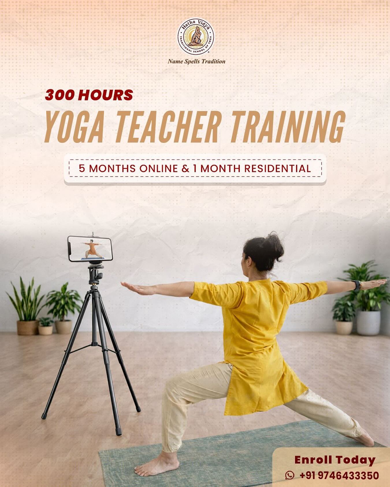 Namaste🙏
Yoga is so much more than poses. If you’re looking to move beyond the surface and truly immerse yourself in the depth of this ancient practice, Haṭha Vidyã’s 300-Hour YTT is your path forward.
Like an ocean cannot be contained in a small vessel, yoga cannot be fully experienced through a capsule course. However, the taste of the fruits resulting from its continuous practice can be enjoyed under the right guidance.
In our 300-Hour YTT program, we distill the yogic wisdom into a curriculum that shapes not just your practice but your life. You’ll master 84 classical asanas, deepen your understanding of pranayama and meditation, and learn shodhana kriya practices.
Here, you evolve toward your truest, most radiant self.
If you wish to experience yoga in its fullest depth and share its wisdom with others, enroll now.
Learn from experience. Teach from the soul.