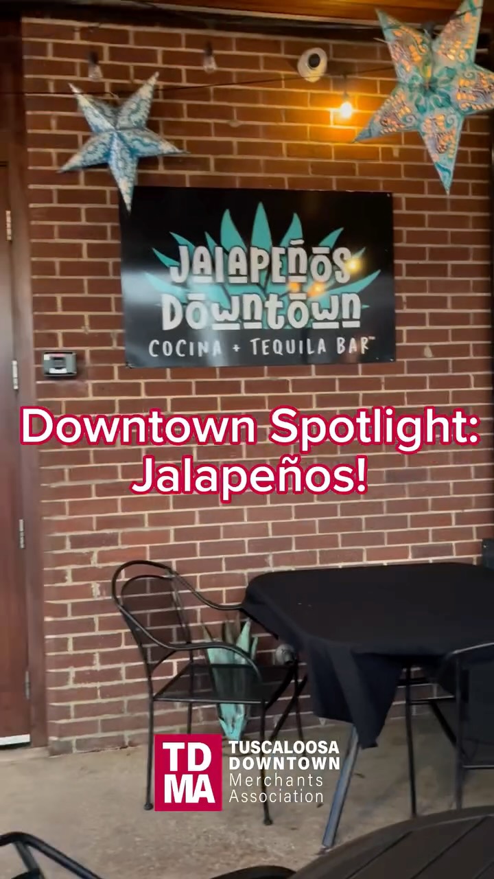 🍹Thirsty Thursday Spotlight: Jalapeños🍹
Jalapeños brings classic Mexican meals to Tuscaloosa with amazing food & refreshing cocktails! Stop in for lunch, dinner with friends, or even on a casual night out in Downtown for bold flavors, great energy, and a welcoming atmosphere!
🌮 @jalapenosdowntown
📍405 23rd Ave