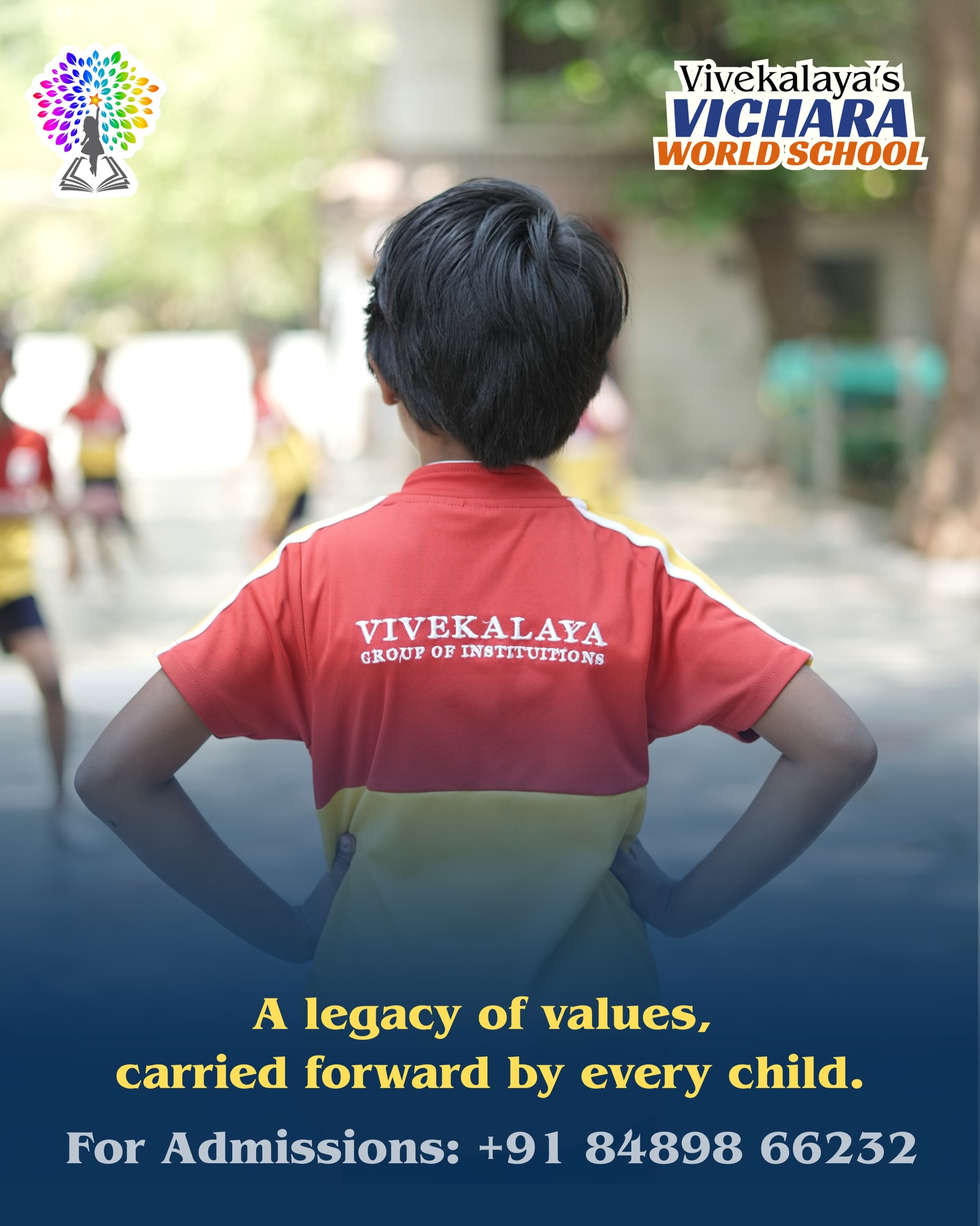 A legacy of values, carried forward by every child.
At Vivekalaya’s Vichara, education is not just about academic success — it is about nurturing character, integrity, and a strong sense of purpose. Every child who walks through these halls becomes a part of a living legacy built on values, discipline, curiosity, and compassion.
Guided by dedicated educators and a thoughtful learning environment, students grow into individuals who think independently, act responsibly, and carry forward the principles that define the spirit of Vivekalaya. Here, knowledge is blended with ethics, confidence with humility, and achievement with responsibility.
From the earliest years to the graduating class, every learner contributes to and continues the tradition of meaningful education that Vivekalaya stands for. Because the true strength of a school lies not only in its history, but in the young minds who carry its values into the future.
At Vivekalaya’s Vichara, every child is not just a student —
they are the future of a legacy built on values.
#VivekalayasVichara
#LegacyOfValues
#ValueBasedEducation
#HolisticLearning
#CharacterAndKnowledge
FutureReadyStudents
EducationWithPurpose
HappyLearners
CoimbatoreSchools