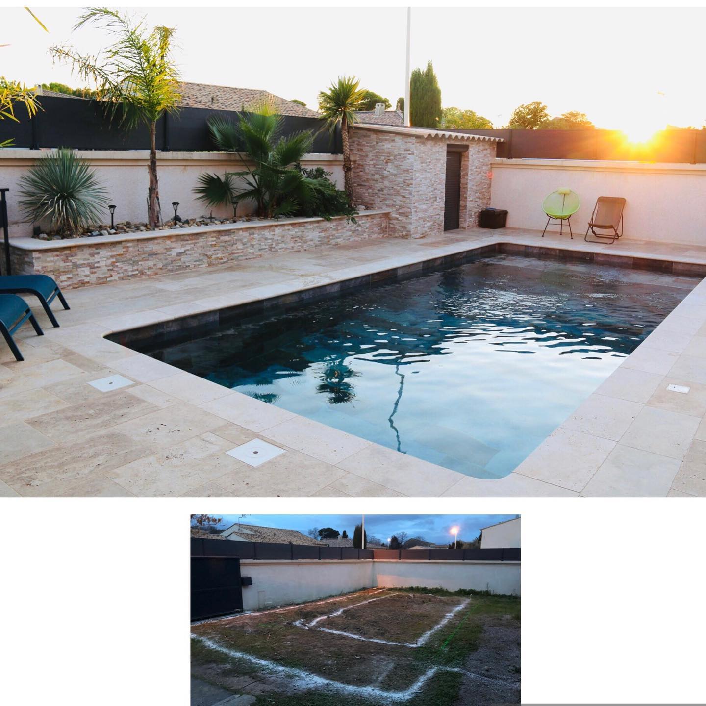 👉 Magnifique transformation ☀️
🔵 Piscine 7.5 x 3.5 carrelage imitation bali
🔵 Terrasse en travertin de 85m2 + margelles
🔵 Jardinière + local en pierre de parements
👇
https://www.ljpiscine.com/votredevisgratuit
#constructionpiscine #piscine #jardin #projet