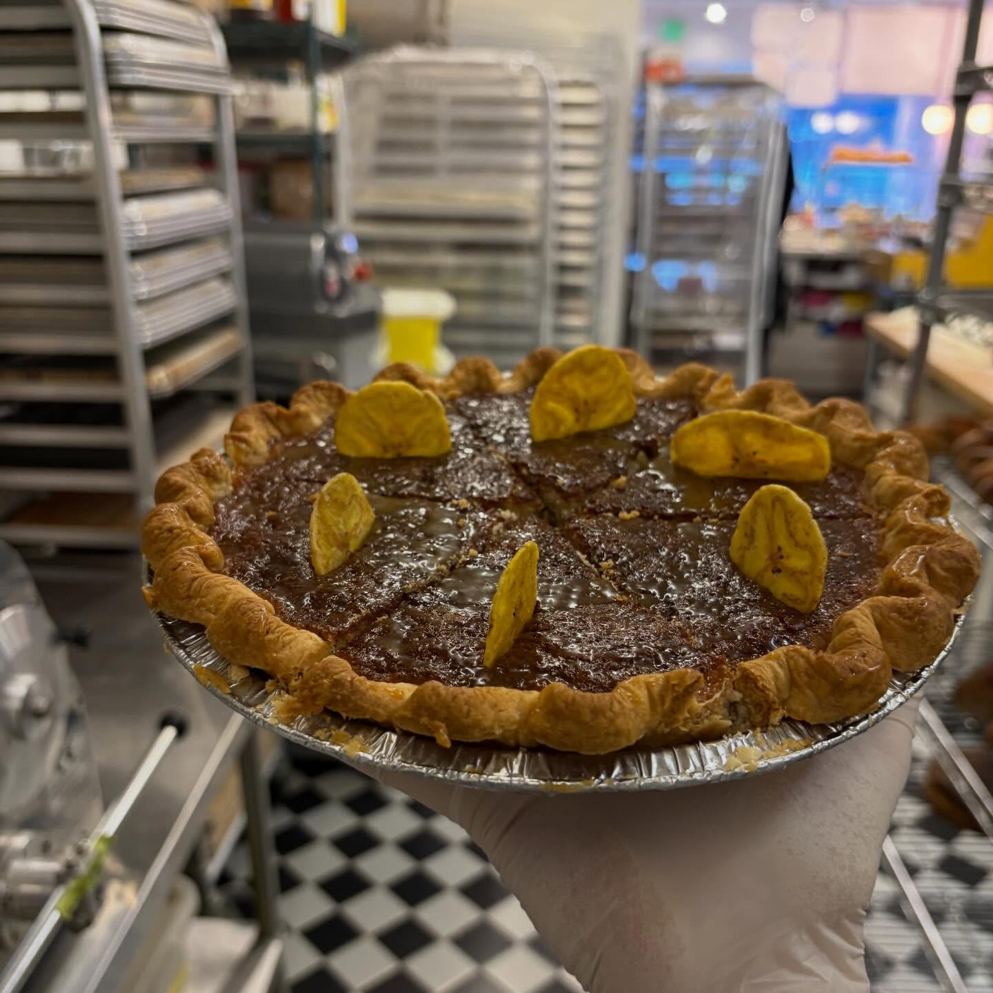 Caramel banana pie!