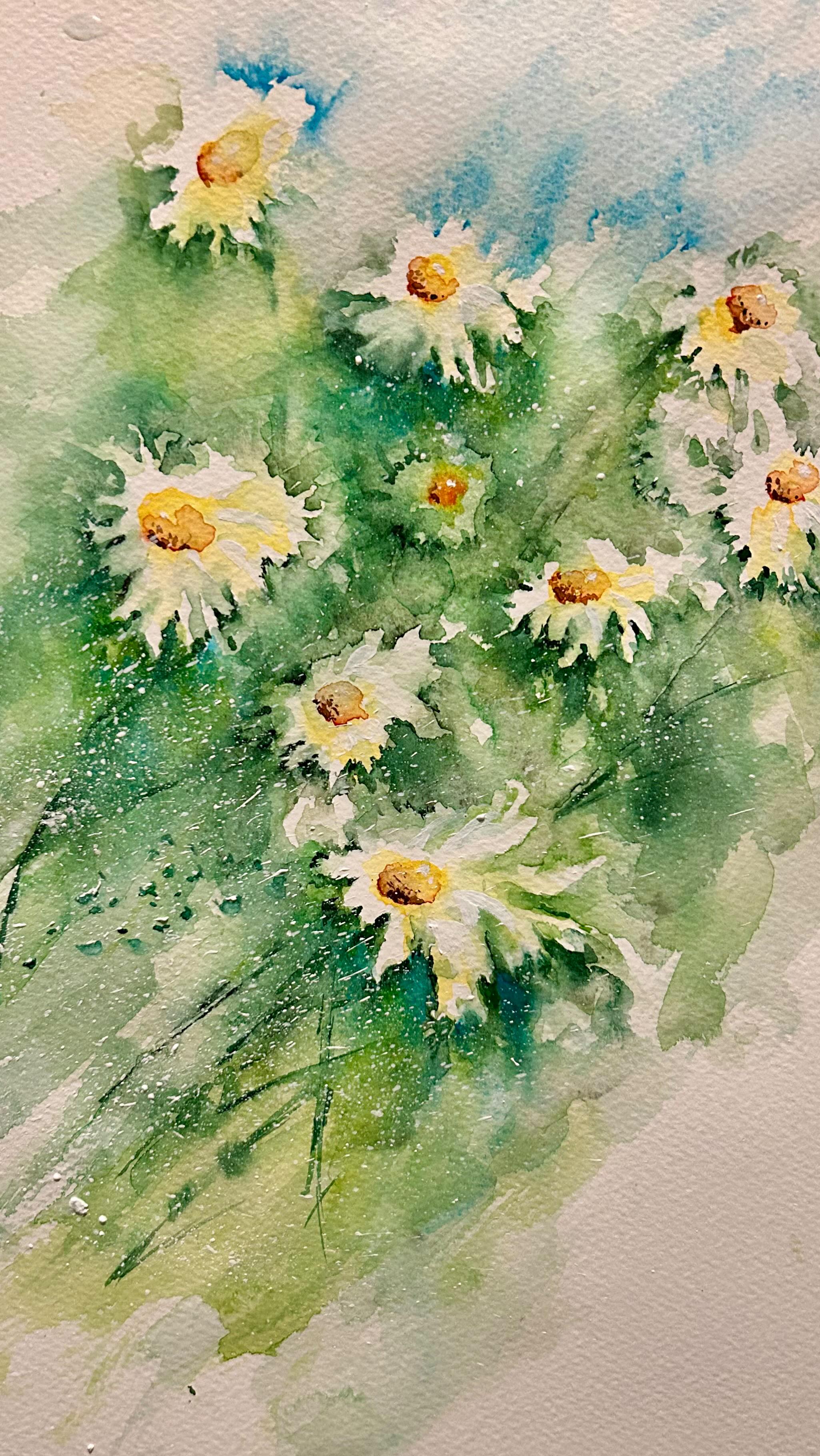 Pura luce, acqua e silenzio.
Margherite, colori , acqua ; è il modo in cui i sogni respirano sulla carta quando impari a lasciar andare il controllo .
Vieni a perderti tra i petali sul mio sito.
🔗 Link in Bio
#BarbaraSoulArt #Acquerello #Leggerezza #SogniInCarta #BotanicalArt