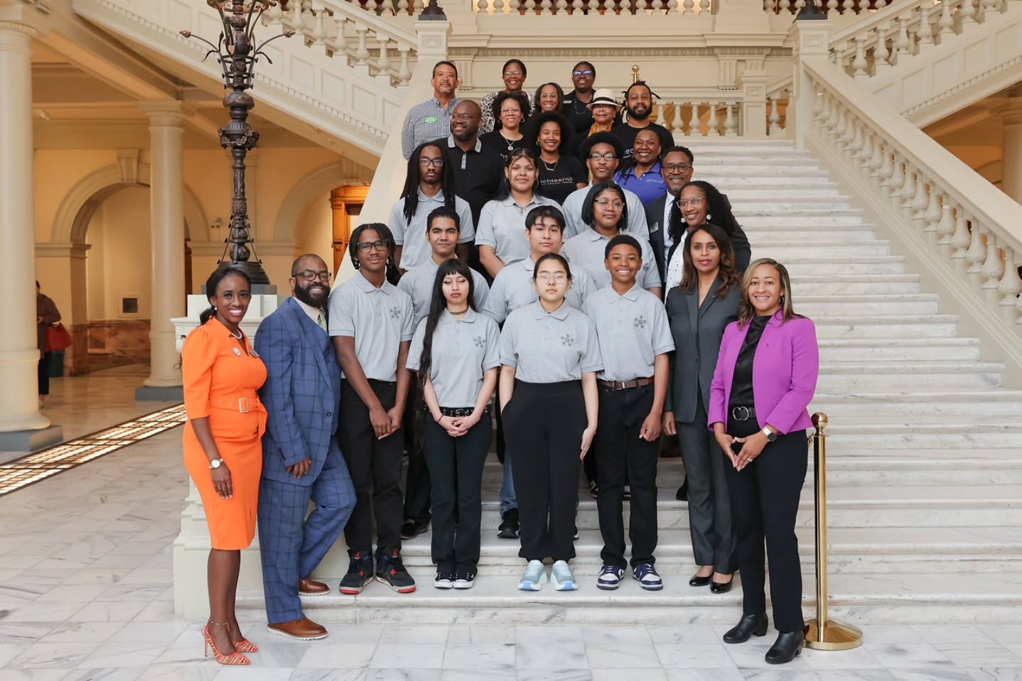 Today, I had the honor of welcoming high school students and community partners to my 3rd Annual Tech Demo Day at the Georgia State Capitol on March 12th. Thank you to Dr. Adrienne Simmons, Gwinnett County Board members, for joining us!!!!
I was especially proud to highlight 10 outstanding students from Shiloh High School in House District 95. Watching them stand in the House gallery as we presented them with official Georgia House Resolutions and a special Georgia House of Representatives lapel pin was a powerful moment. They represented innovation, excellence, and the bright future of our district.
It was also wonderful to see so many strong partners show up in support of these young innovators and provide short workshops, including:
📣Patrick Mahaffey, Gwinnett Technical College
📣JeJuan Stewart, MMSc. & John and JeJuan Stewart Jr. Foundation
📣Kelly Pollard, Georgia Piedmont Technical College
📣Dr. Loretta Daniels, TAG Education Collaborative
📣Dr. James Washington, AIM (Morehouse College)
When education, industry, and public service come together, students win.
My hope is that this is an experience they will never forget—and that they continue to grow not only as engaged students, but as engaged voters and civic leaders in the future.
District 95 is full of brilliance. And we are just getting started.