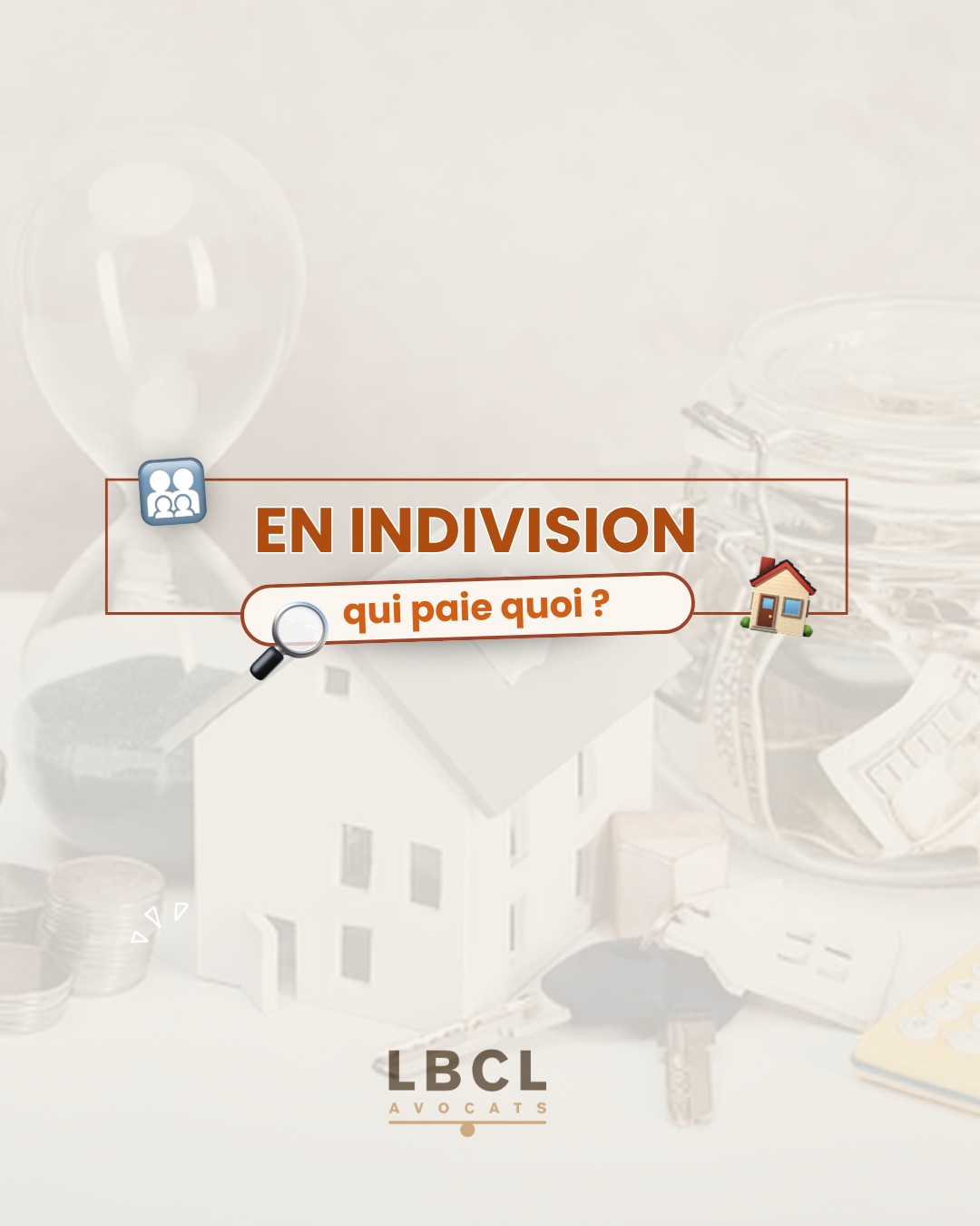 En indivision, qui paie quoi ? 🏠
Après une succession, une séparation ou un achat à plusieurs, il est fréquent de devenir propriétaires… ensemble.
Mais lorsque les factures arrivent, une question revient souvent : qui doit réellement payer ? 👀
Charges, impôts, assurance, travaux, occupation du bien…
La loi française prévoit des règles précises pour répartir les dépenses entre indivisaires et éviter les déséquilibres !
Parce qu’en indivision, bien connaître ses droits permet souvent d’éviter des tensions ou des erreurs coûteuses.
Si vous êtes confronté à une situation d’indivision et que certaines questions restent floues, il peut être utile d’en parler avant que la situation ne se complique.