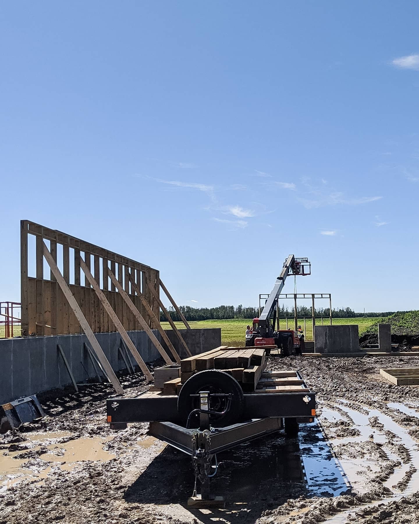 Progress pics from last week on a dry cow barn for @cloverprairiefarms 🐄