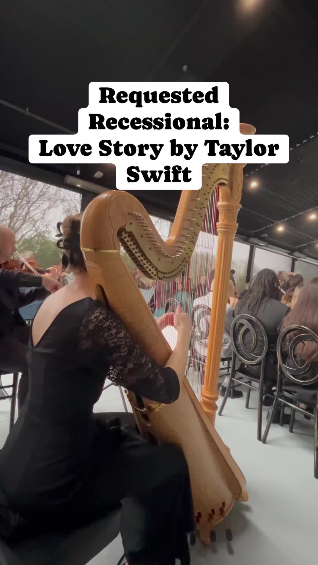 POV: You just got married and walk back down the aisle to Love Story ✨
There’s always a moment when the guests recognize the song and start smiling. Violin + harp makes this one extra magical. 🎻
Planning a wedding - would you choose a classic or a pop song for your recessional?
#WeddingRecessional #LoveStory #TaylorSwiftWedding #HarpAndViolin #LiveWeddingMusic #WeddingMusicians #WeddingInspiration #CeremonyMusic #tiffanyharpist