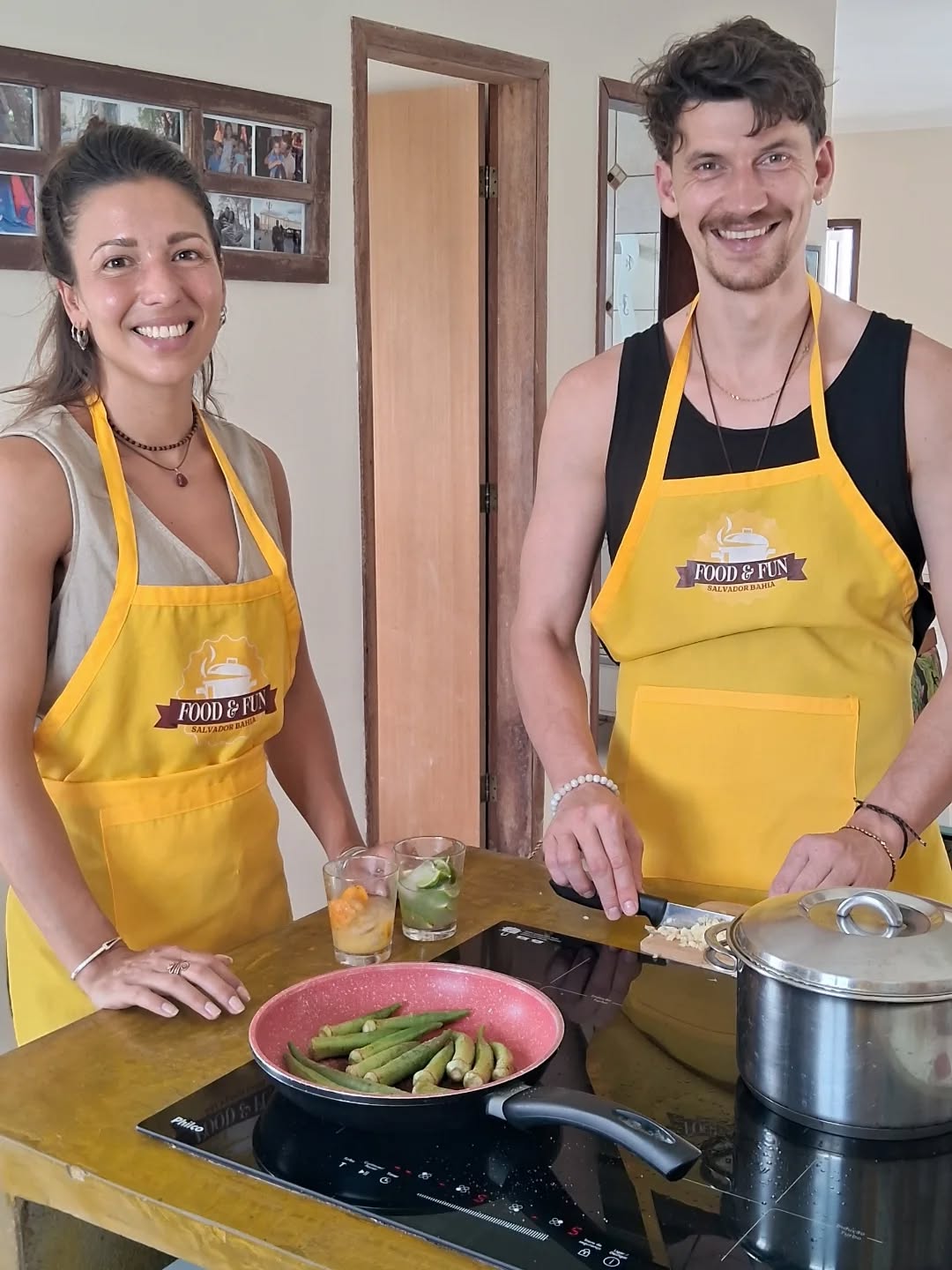 Cooking class is also time to share experiences