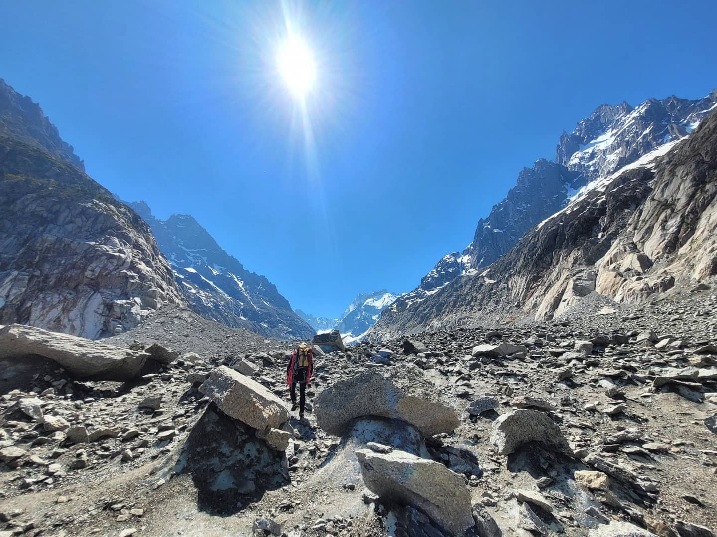 Glace et rocher à perte de vue !