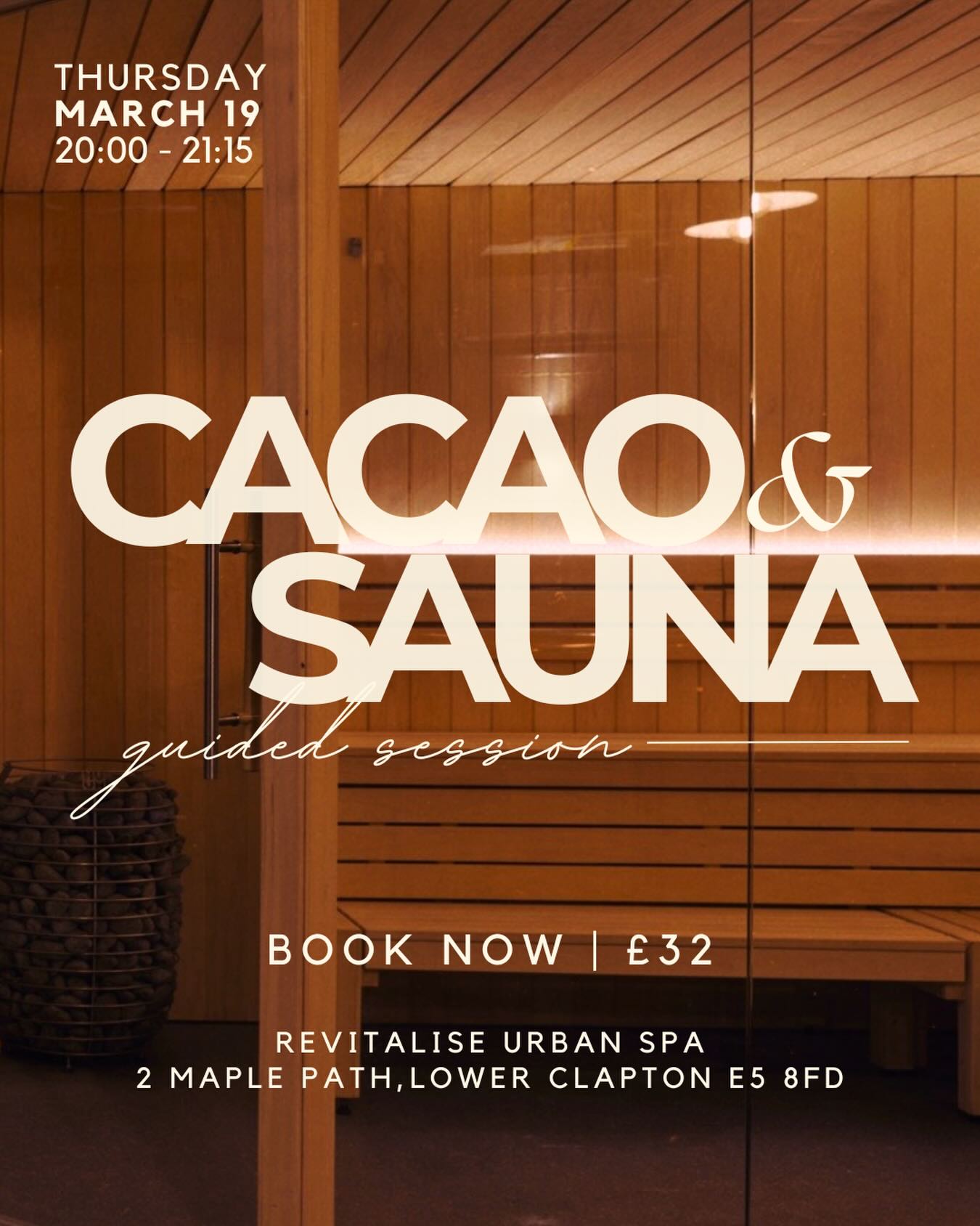@dancingfortheanswers is back again next Thursday with our monthly 75-minute guided sauna session, Cacao & Sauna đĽ
The session begins with a traditional cacao ceremony inside the sauna, before moving into rounds of guided breathwork to stimulate the nervous system and supporting you to stay in both the heat and cold longer, to maximise the health and wellbeing benefits of contrast therapy.
Each session is intentionally facilitated, combining heat and cold exposure with gentle cues and moments of stillness, supporting circulation, mental clarity, and nervous system reset.
Book now - link in the bio!