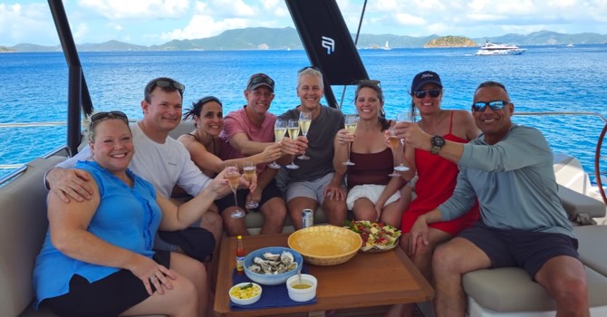 Day One on Bliss: Let the Birthday Week Begin 🥂🦪
The celebration has officially set sail.
We kicked off this birthday charter the only way that feels right on Bliss… with chilled champagne, fresh oysters, and a table full of friends already laughing like they have been here forever already.
Sunshine dancing on the water, corks popping, oysters disappearing faster than we could shuck them. The kind of easy, joyful afternoon that reminds you exactly why celebrations belong at sea.
And of course… the pool is open. 🌊
Because nothing says “birthday week has begun” quite like drifting in turquoise water with a glass of champagne in hand.
Day one and the tone is already set: great friends, incredible food, and a week of unforgettable moments ahead aboard Bliss.
Let the celebrations continue.
#BlissMoments #BirthdayAtSea #YachtLife #LuxuryCharter #ChampagneAndOysters