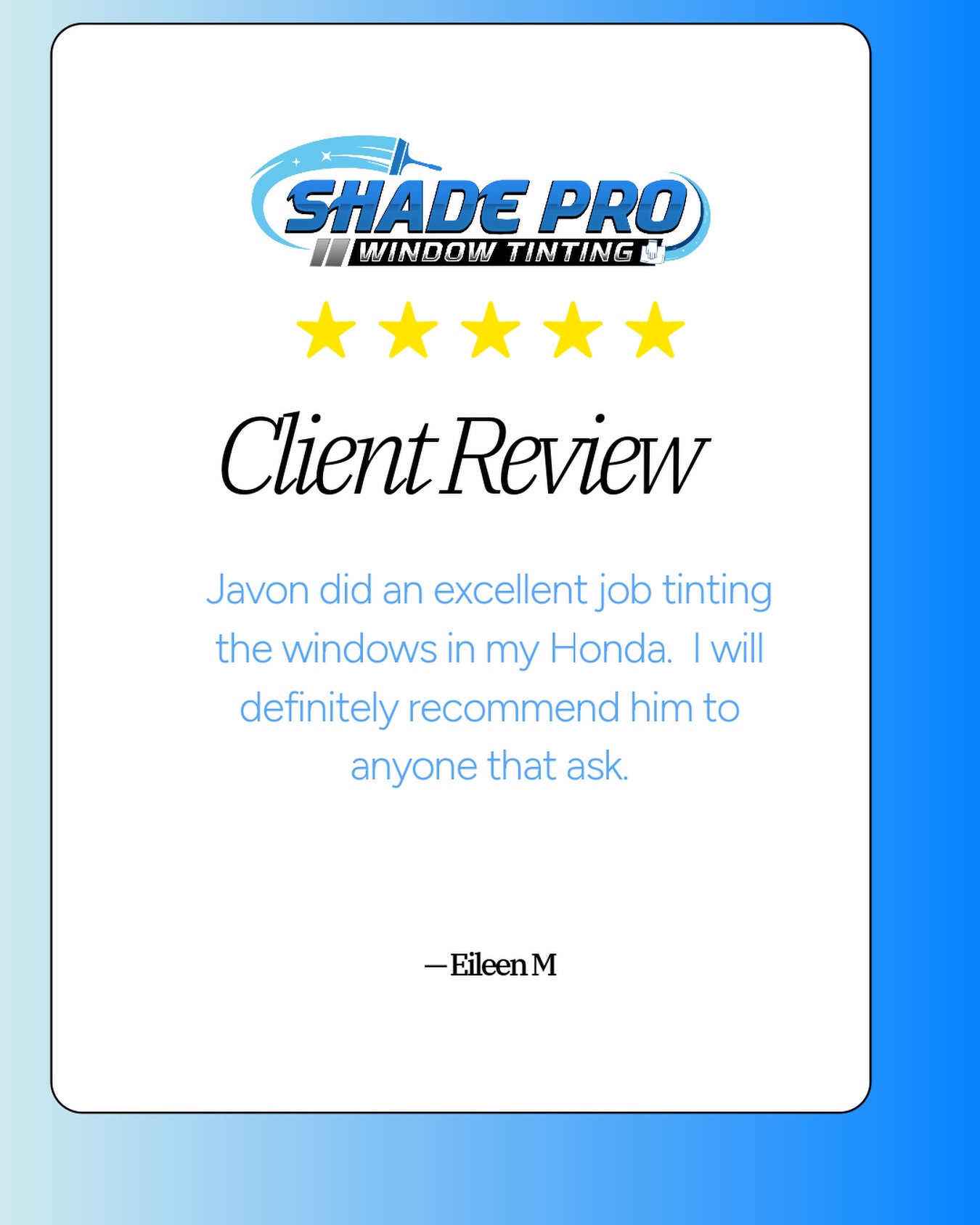 Another 5 star review number 453
#windowtint #customerreview #ppf #tint #conwaysc