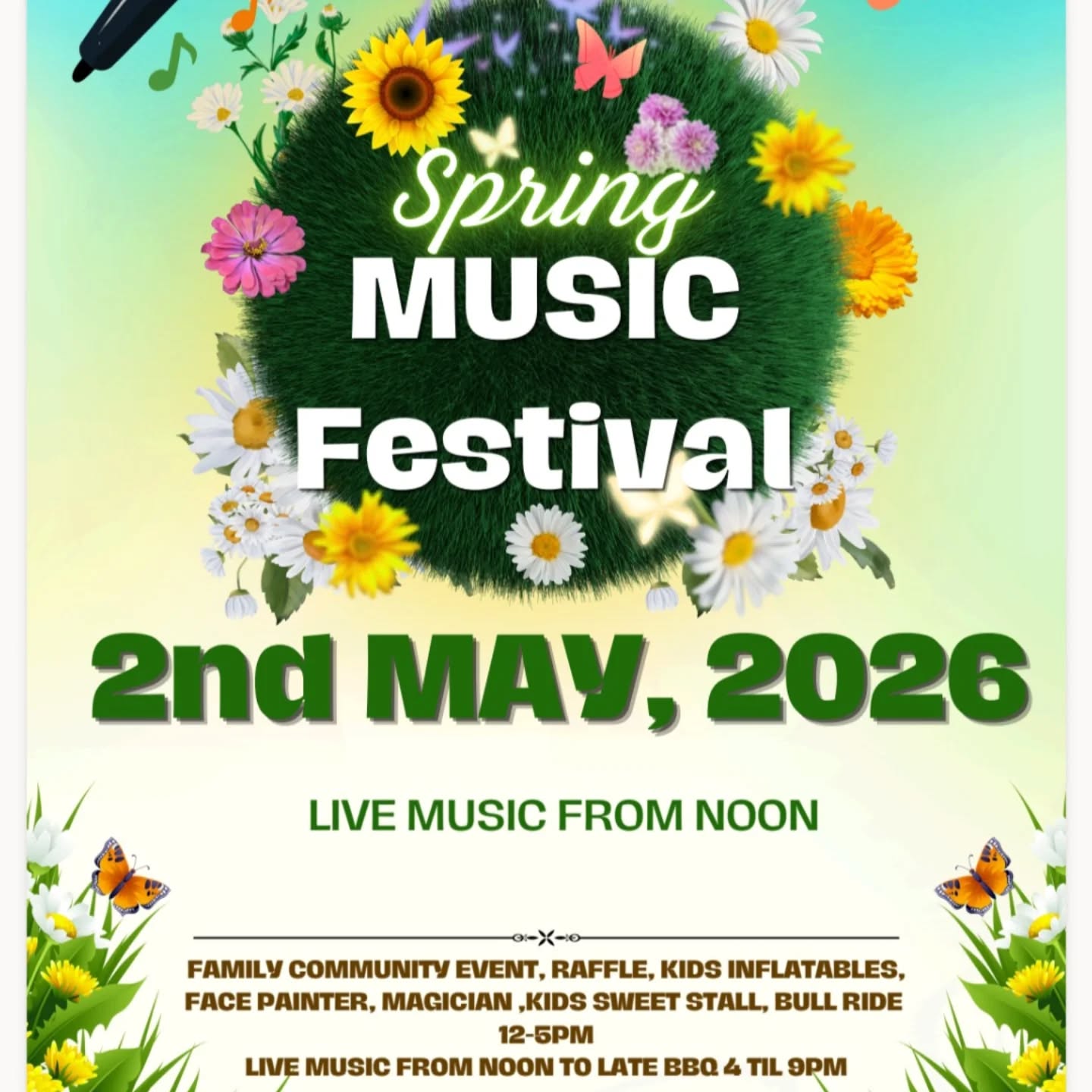 I am very excited to announce that we are going to have two music festivals this year. First one on Saturday 2nd May. 3 bands ,1 DJ , 5 inflatables, 2 facepainters, 2 BBQS, 2 bars, 1 riding mechanical bull, raffle, food, drinks, plus magician .
#eastgrinsteadhighstreet #eastgrinsteadmums #eastgrinsteadfoodanddrink #eastgrinstead #eastgrinsteadmusic