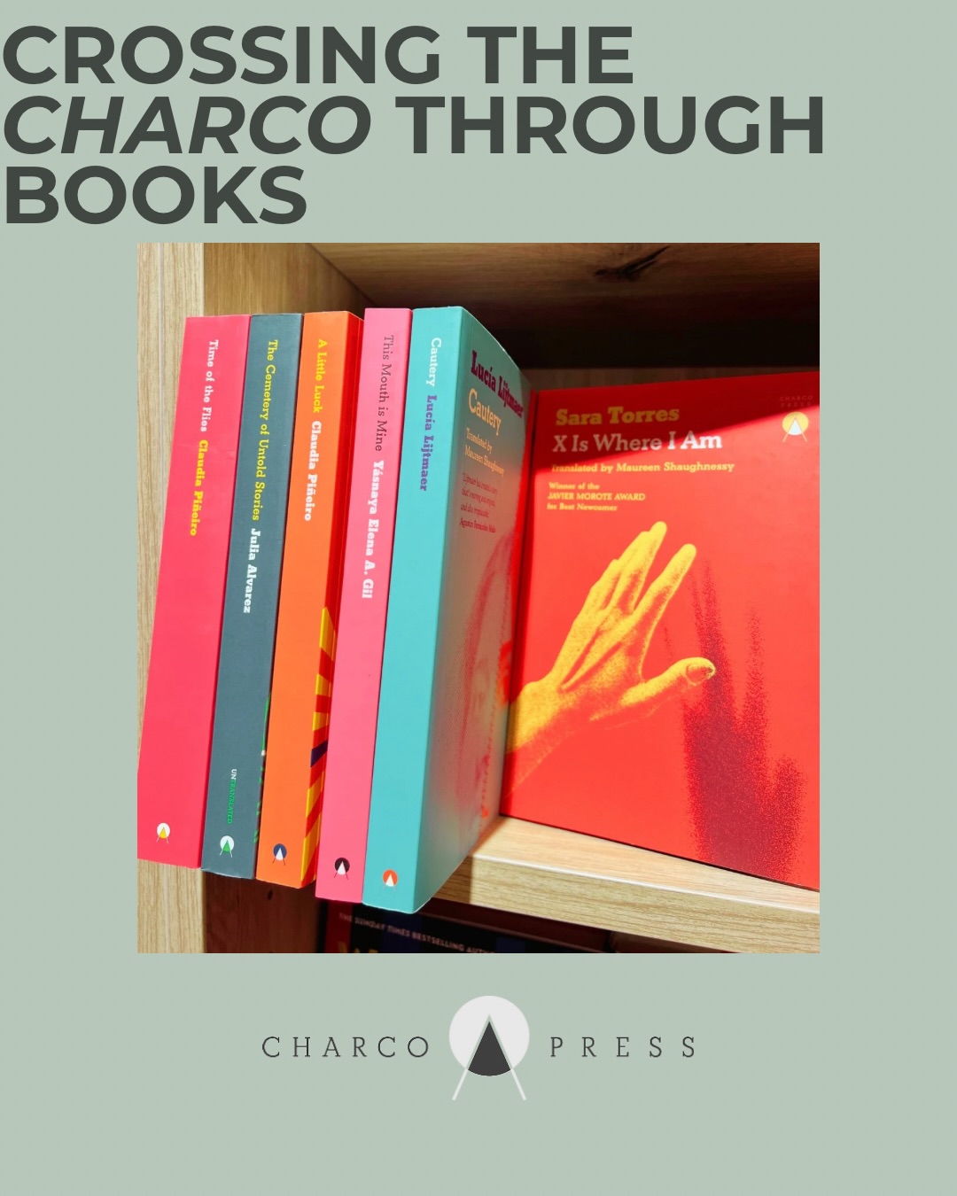 Introducing publishers we love: @charcopress
Working with books, we discover many literary gems that strive to bring unique writing to our readers. Charco is one we’re always excited to share!
Their books bring bold contemporary voices from the Spanish-speaking world into English — and we’ve been lucky to welcome several of their authors to the shop.
Their latest release is the English translation of Sara Torres’ X Is Where I Am, one of the most striking Spanish literary debuts of recent years.
As co-founder Carolina Orloff said in an interview with @shop.monocle:
“We choose books that we think are brilliant – and that need to exist in English. As an editor, there’s a feeling that almost transcends commerciality. I feel as though we have an ethical responsibility to get these books read.”
Here’s to crossing the charco again and again 🌊❤️📚