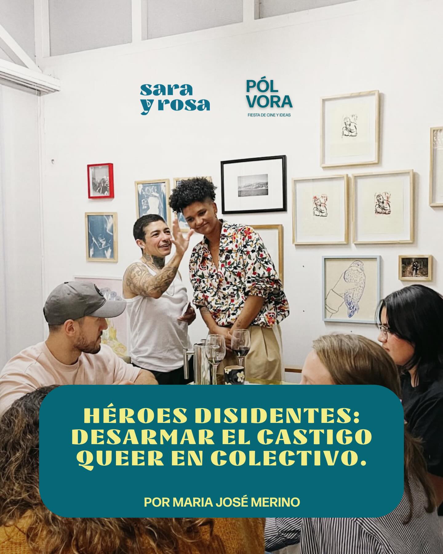 ¿Y si dejáramos de escribir personajes queer como si el dolor fuera su única herencia?
Este ensayo nace de una pregunta urgente: cómo imaginar historias donde los personajes queer puedan respirar, jugar, equivocarse y desear, sin que el castigo sea su destino narrativo inevitable.
A partir de la experiencia del taller Héroes Disidentes, Gael Bonilla y Leda Artavia proponen pensar otras formas de protagonismo: imaginar una épica queer que no reproduzca ni héroes idealizados ni villanes trágicos.
Entre cartas, historias compartidas y escritura colectiva, el proceso abre un espacio donde los personajes pueden transformarse, enamorarse, cambiar de rumbo — y donde la imaginación se expande en comunidad.
“Escribir es un ejercicio solitario. Pero una película empieza verdaderamente a existir cuando la contamos en voz alta y alguien más es capaz de verla con nosotres.”
🔗 Lee el texto completo en sarayrosa.com
#SaraYRosa #CineQueer #EscrituraColectiva #CríticaFeminista #CineIberoamericano
🇧🇷
E se deixássemos de escrever personagens queer como se a dor fosse sua única herança?
Este ensaio nasce de uma urgência: imaginar histórias onde personagens queer possam respirar, brincar, errar e desejar, sem que o castigo seja seu destino narrativo inevitável.
A partir da experiência do ateliê Heróis Dissidentes, Gael Bonilla e Leda Artavia propõem repensar o protagonismo: imaginar uma epopeia queer que não nos reduza nem a heróis idealizados nem a vilões trágicos.
Entre cartas, histórias compartilhadas e escrita coletiva, o processo abre um espaço onde personagens podem se transformar, se apaixonar e reinventar seus caminhos — onde a imaginação se expande em comunidade.
“Escrever é um exercício solitário. Mas um filme começa verdadeiramente a existir quando o contamos em voz alta e alguém mais é capaz de vê-lo conosco.”
🔗 Leia o texto completo em sarayrosa.com