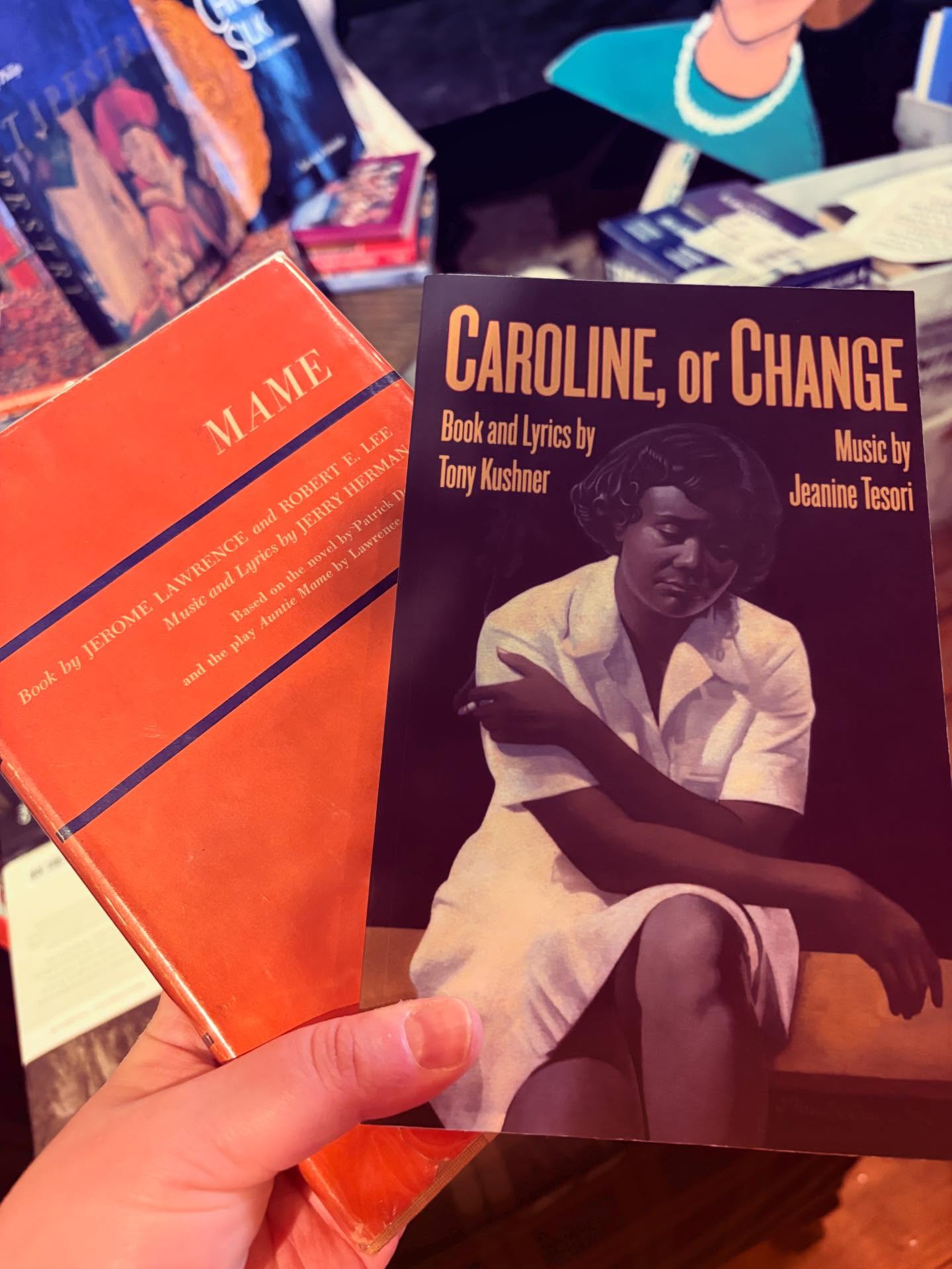 Goodies at the Book Lady Bookstore in Savannah!
#Libretti #Mame #CarolineOrChange #BookLady #TooFondOfBooks