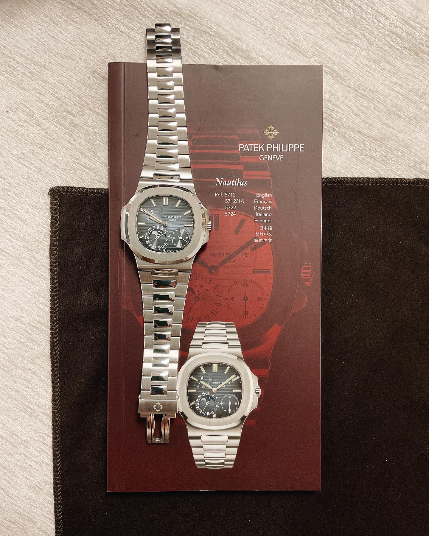 The elegant sports watch since 1976 🥇#patekphilippe #nautilus #5712