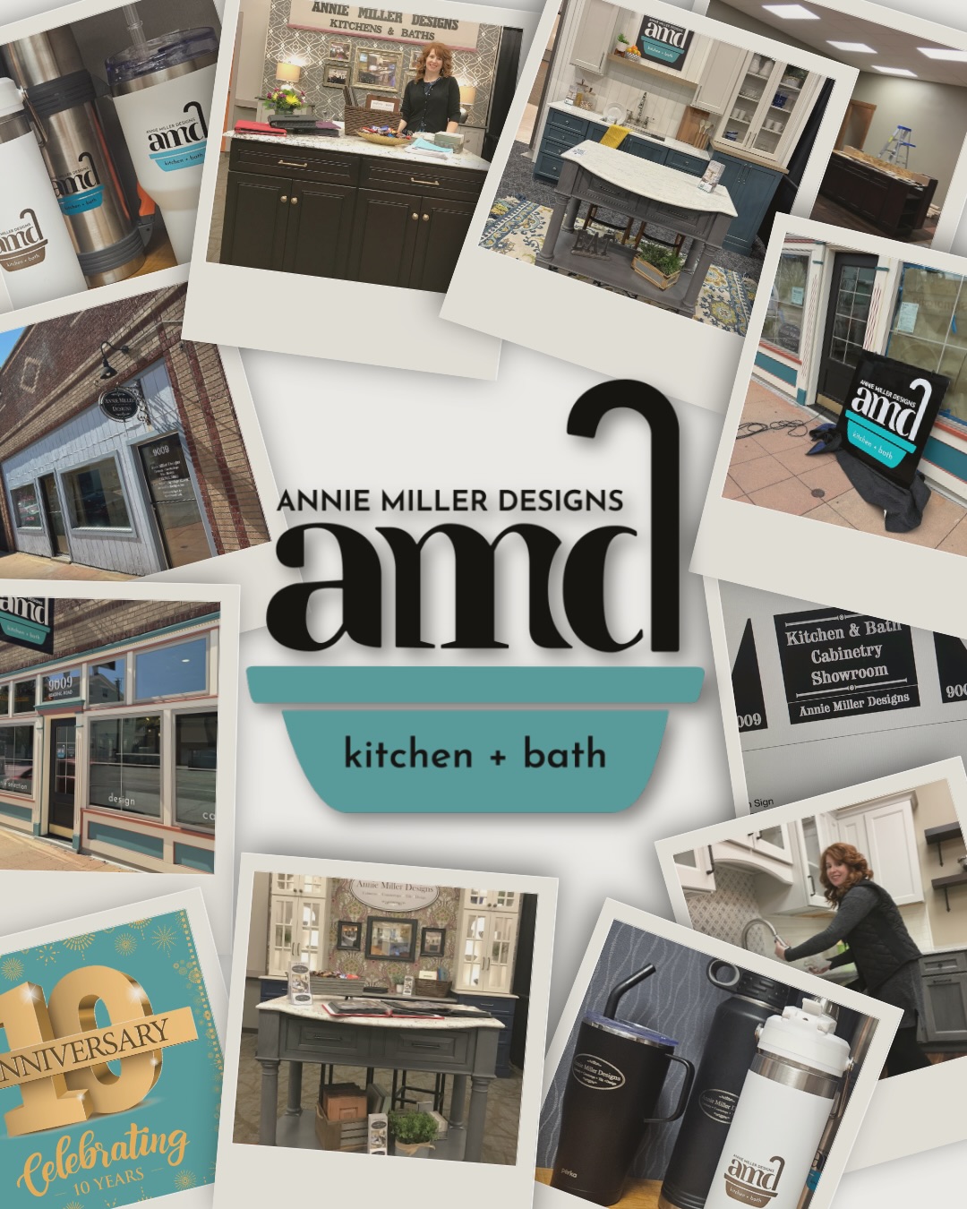 In celebration of our 10-year anniversary, we thought it would be fun to take a look back at the last decade! Here’s a fun glimpse of AMD’s first 10 years as we look forward to many more to come! 🎉 #anniversary #celebrate #cincinnatidesigner #kitchendesigner #bathroomdesigner