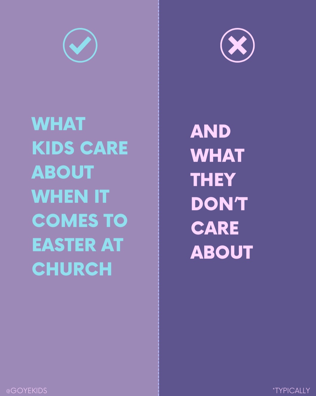 Easter in ministry can be overwhelming: you spend hours upon hours of time to make sure the decor looks great, the craft goes perfectly, the snacks are cute, the transitions are perfectly timed to prevent chaos... but the kids are less concerned with that and are more concerned with you being you.
They want the you that loves serving in kids ministry. They want the you that makes kids feel important. They want the you that feels warm and welcoming--not the you that's stressed about everything going perfectly. Not the you that stresses about looking perfect, being perfect, doing perfect.
And they want Jesus.
And, let's be honest, they want candy 😂
So this Easter season, when you feel yourself getting overwhelmed and running ragged, stop and take a moment to ask yourself: Am I focusing on what really matters, or am I focusing on the little things the kids don't even care about?
With God, you've got this. Easter's gonna go great.