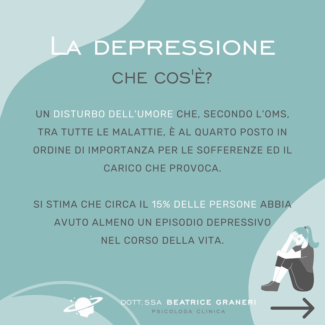 LA DEPRESSIONE
Cos’è? Come si manifesta? Quali sono sintomi e cause?
Scorri per leggere ⏩️
E tu cosa ne pensi? Lascia il tuo parere nei commenti ⬇️
📞 +39 3516552549
✉️ b.graneri@hotmail.it
🔍 www.beatricegraneri.com