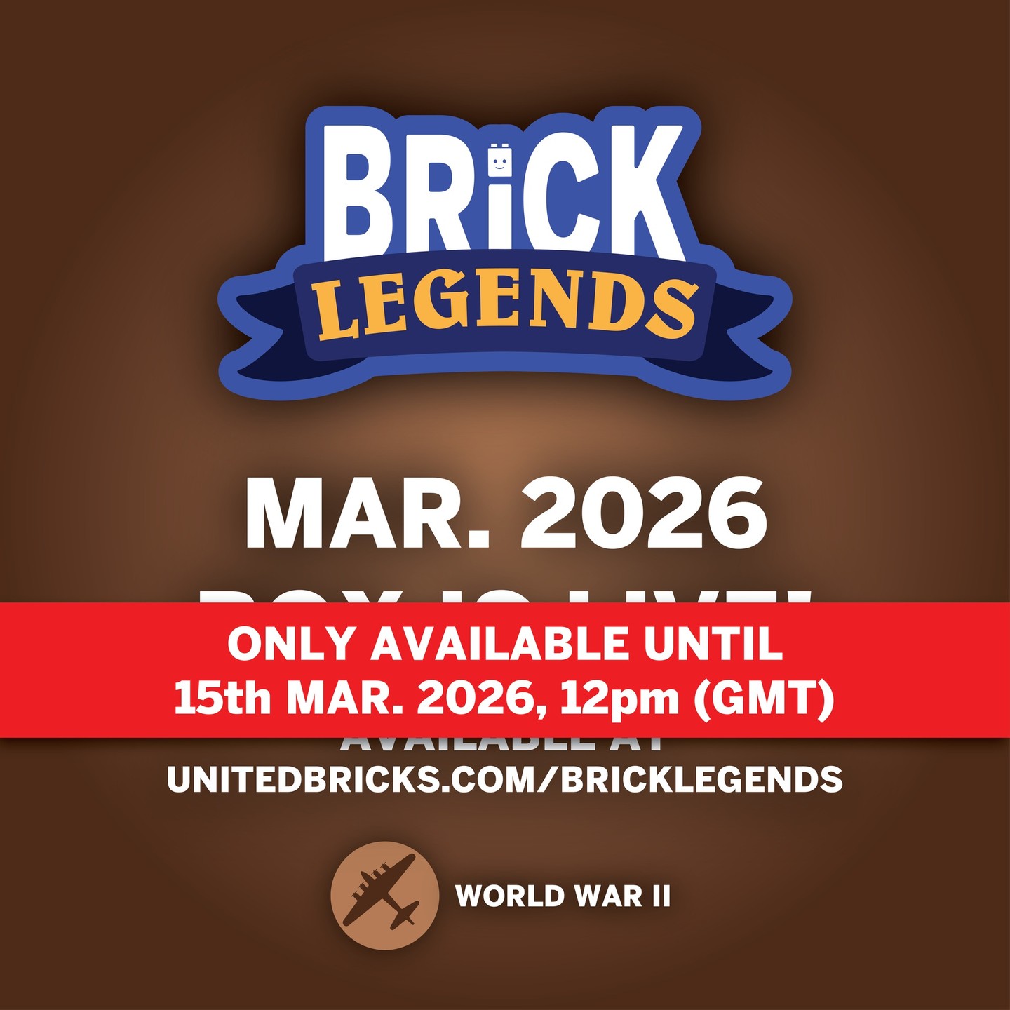 🚨 Have you ordered your Brick Legends Box yet? 🚨
Secure your March 2026 Box before it’s gone!
Available until 15th March 2026 at 12pm (GMT)
Whether you want to try the March Box once - or jump in with a full subscription - head to:
unitedbricks.com/bricklegends
⚠️ Subscriptions made after 15th March 2026 will NOT include the March 2026 Box.
📦 March 2026 Boxes ship from around 20th March 2026
-
#BrickLegends #UnitedBricks #CollectorsBox #Minifigures #AFOL #MinifigDrop #WorldWarII #WorldWarIIMinifigure