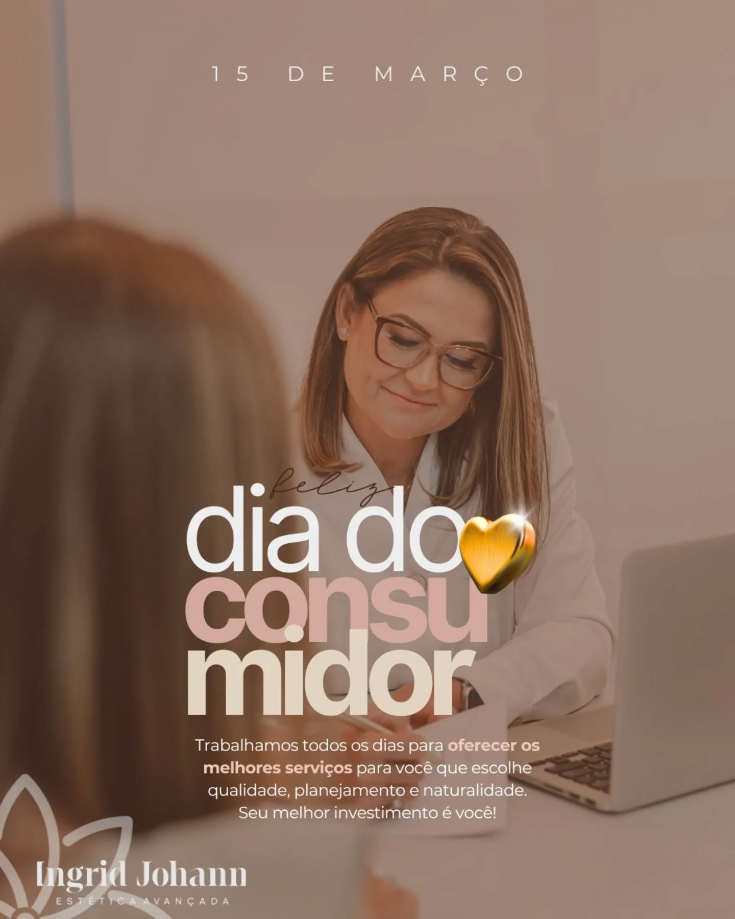 Hoje celebramos você.
Que escolhe qualidade.
Que valoriza planejamento.
Que entende que naturalidade é sinônimo de elegância.
Trabalhamos todos os dias para oferecer protocolos seguros, personalizados e pensados para respeitar a sua individualidade.
Porque estética não é gasto.
É investimento em autoestima, bem-estar e confiança.
Seu melhor investimento sempre será você.
Feliz Dia do Consumidor 💎✨
#diadoconsumidor #esteticaavancada #harmonizaçãofacial #belezanatural😍 #autoestima