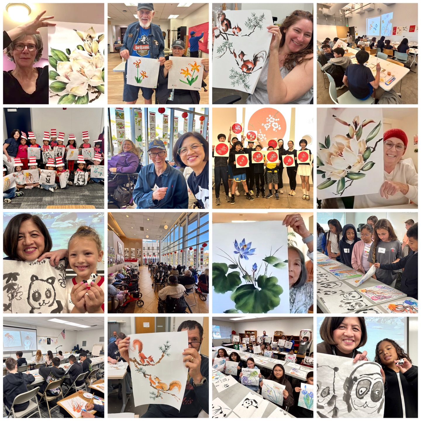 This past Winter, I had a record smashing 500 students ranging in age from 4 to 99—literally spanning the entire spectrum of life! It has been an inspiring experience and I’m grateful for the opportunity to be their teacher.
At the conclusion of the teaching residency, I asked the children: “When you are doing Chinese Brush Painting, what does it make you feel?”
Overwhelmingly, the answer was “HAPPY!” along with these other sentiments: calm, content, relaxed, entertained, serious, focused, inspired, joyful, all-in, amazed, confident, nervous, cheerful, interested, stressed, frustrated, proud, flowing, peaceful.” This one summed it all up, “I feel like an artist.”
From age 4 to 99, it is never too early or too late to take the journey into Chinese Brush Painting!
@segerstromarts
@uclaextension
@uclaxOLLI
@huntingtonbeachartcenter
@geffenacademy
@westlaveteranshome
#communityarteducation
#brushwarriorproject
#lifelonglearning
#chinesebrushpainting
#artclasses
mayeefutterman.com